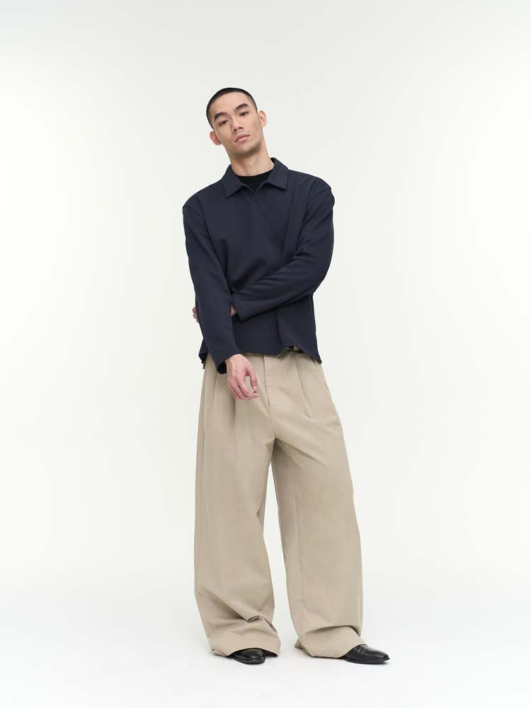 Natural wash casual pants