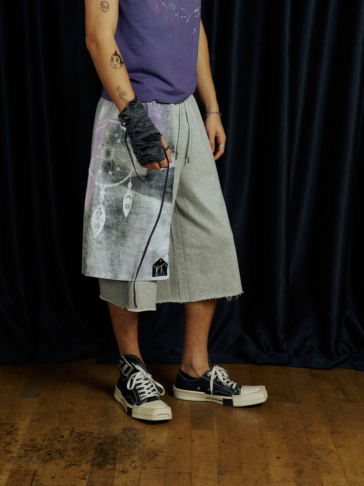 Drawstring Waist Shorts