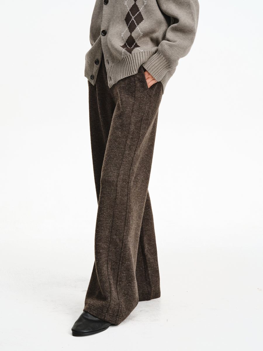 Drawstring Knit Casual Pants