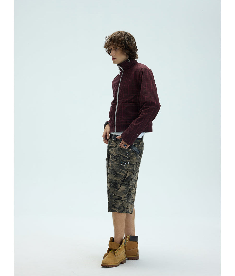 Reversible embroidered jacket