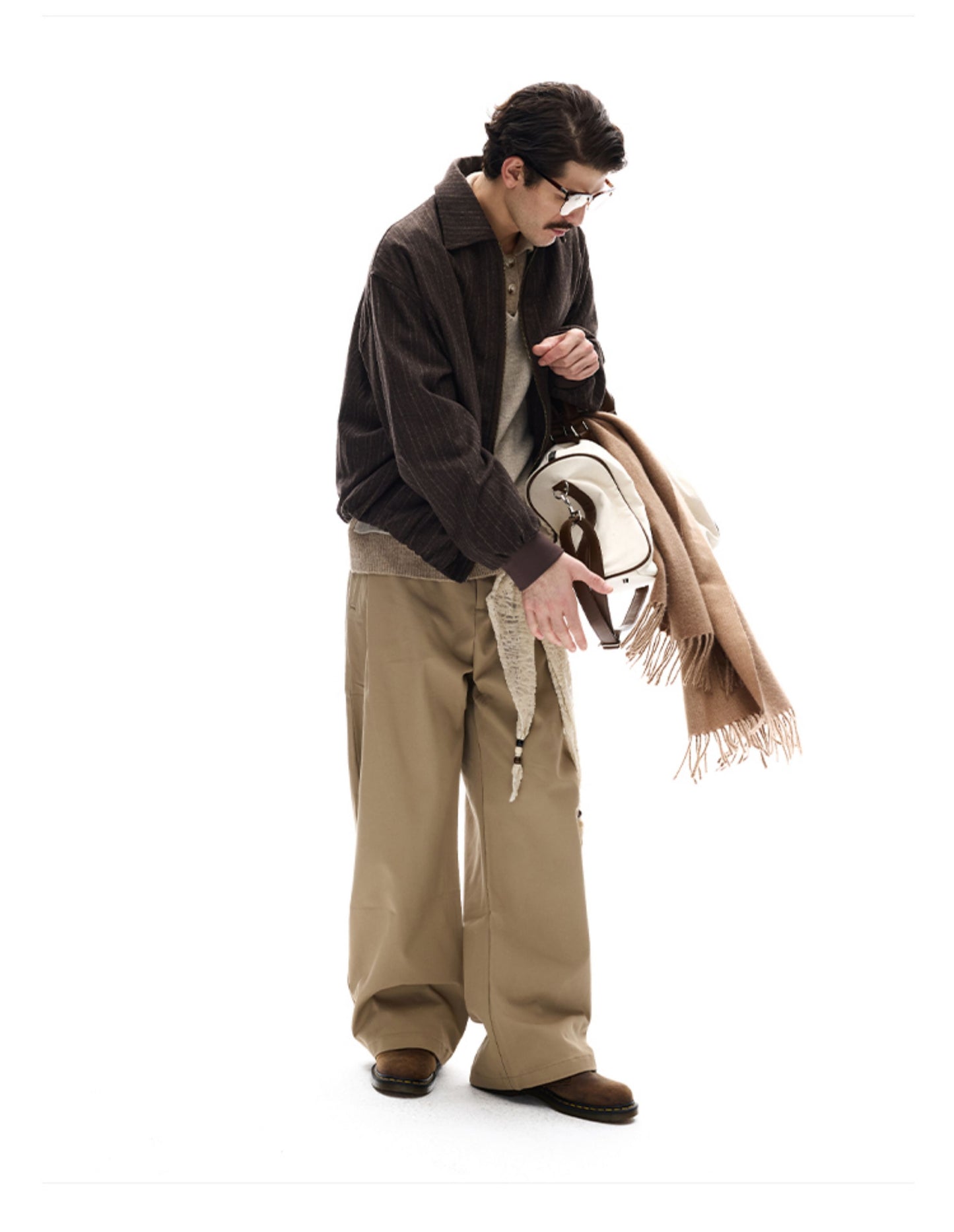 Embroidered Striped Jacket