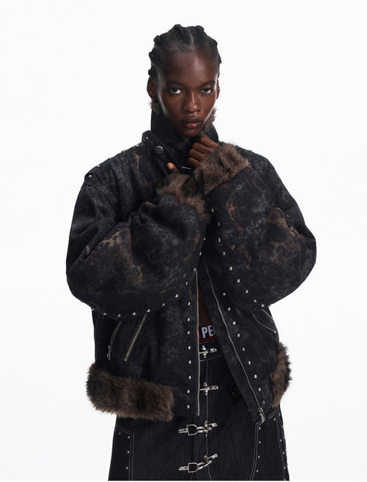 Faux Mink Fur Jacket