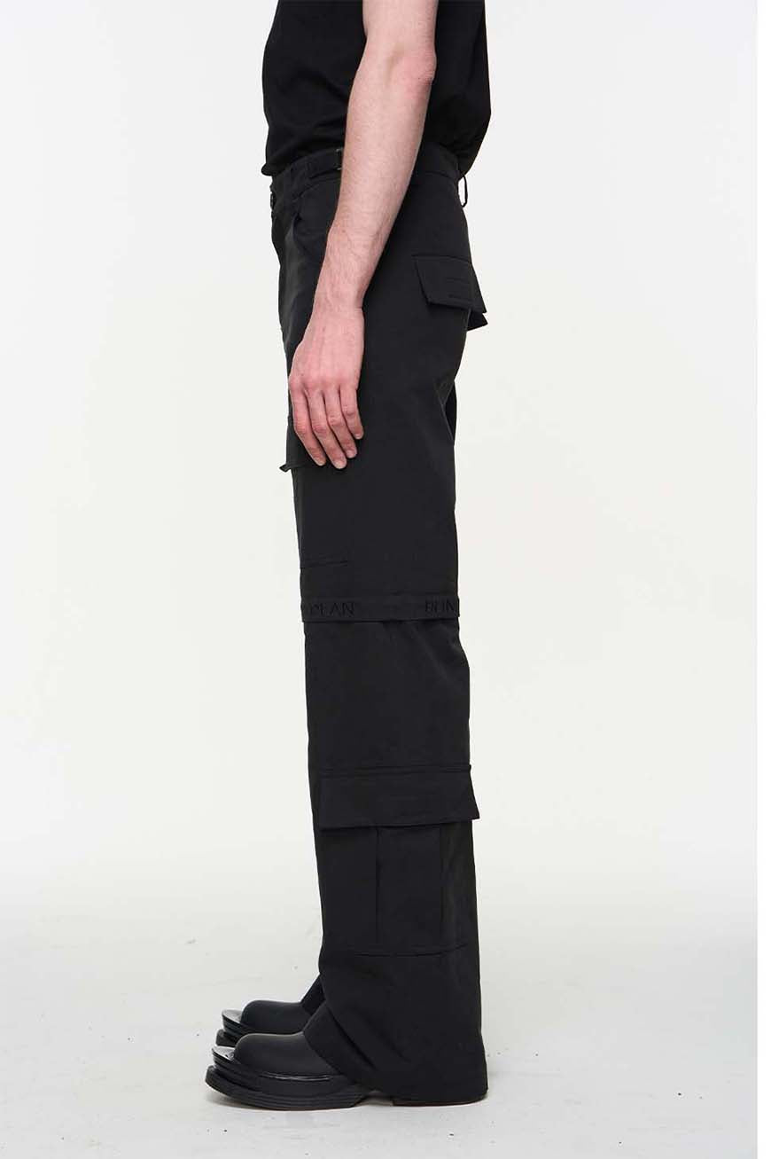 Detachable pockets Straight pants
