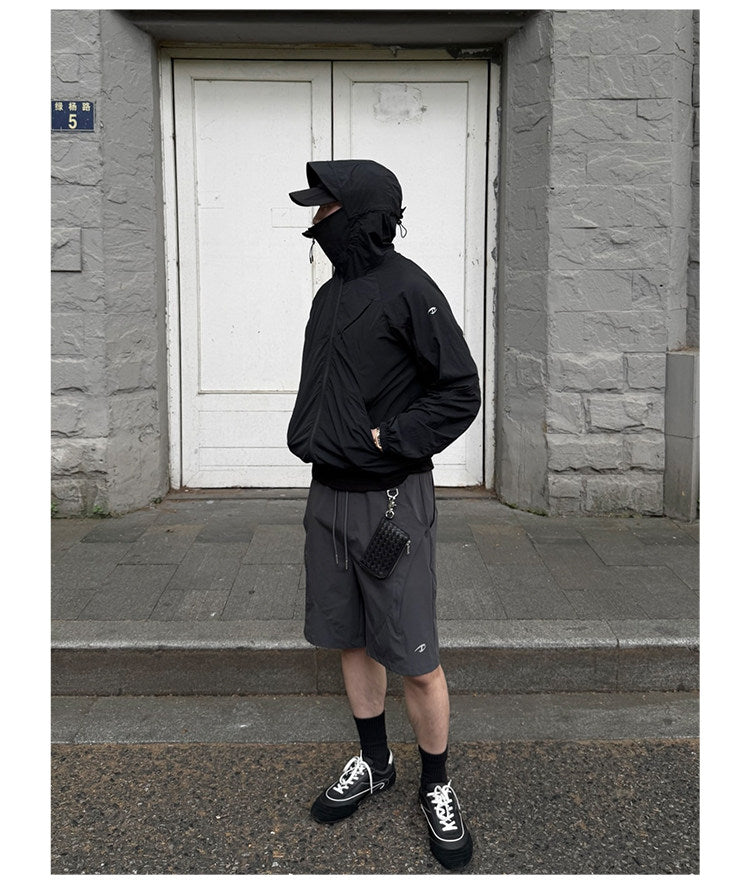 Lightweight breathable jacket with a hood