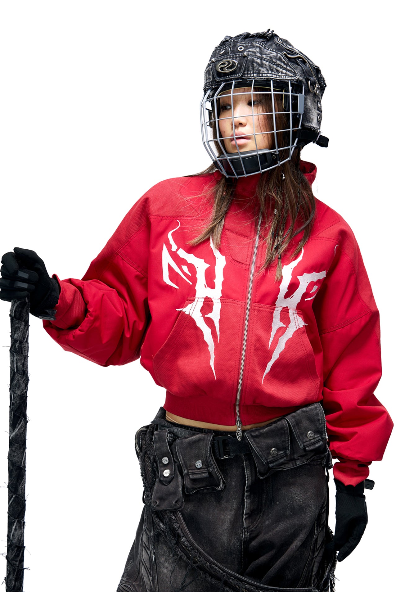 Embroidered Short Down Jacket