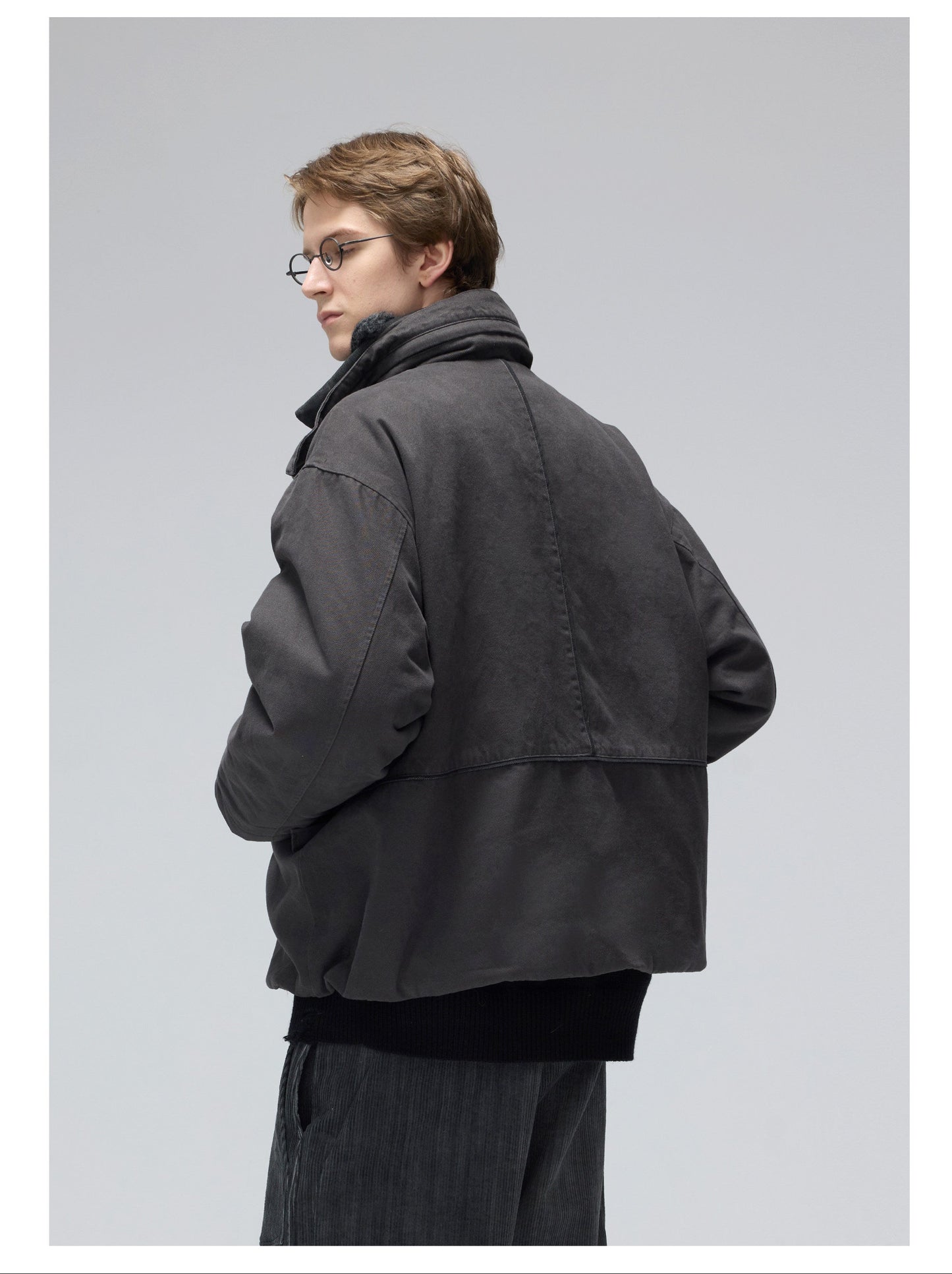 Multi-Pocket Washed Jacket