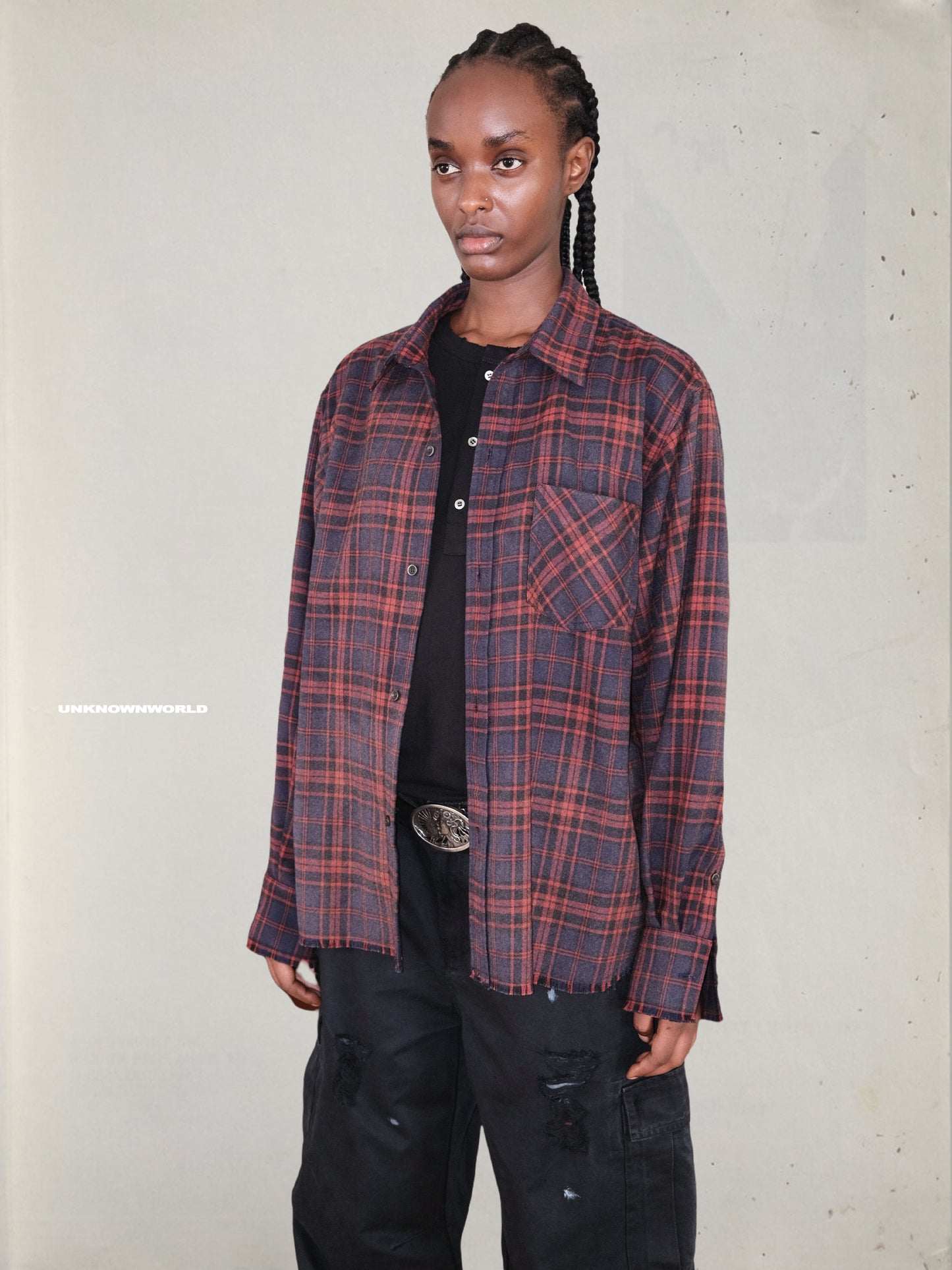 Checkered flannel shirt