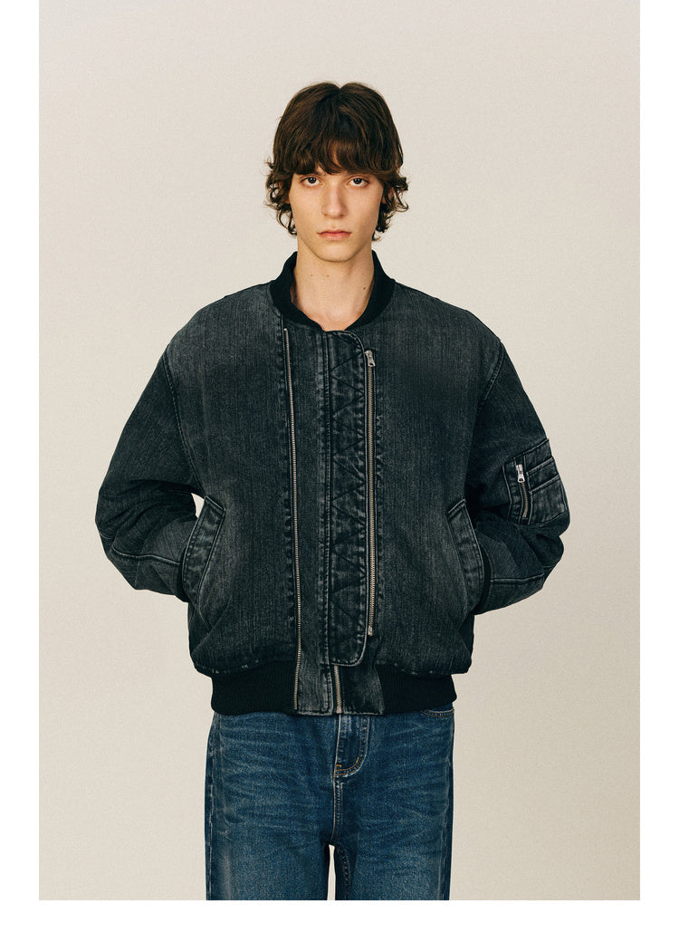 Bamboo denim cotton jacket