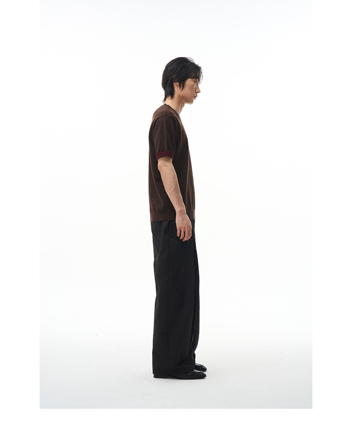 Color-Point Knit Shirt