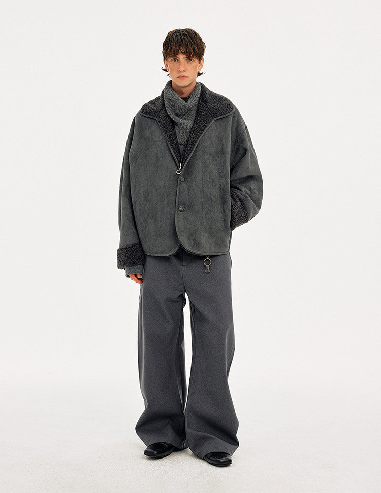 Reversible Fleece Collar Jacket