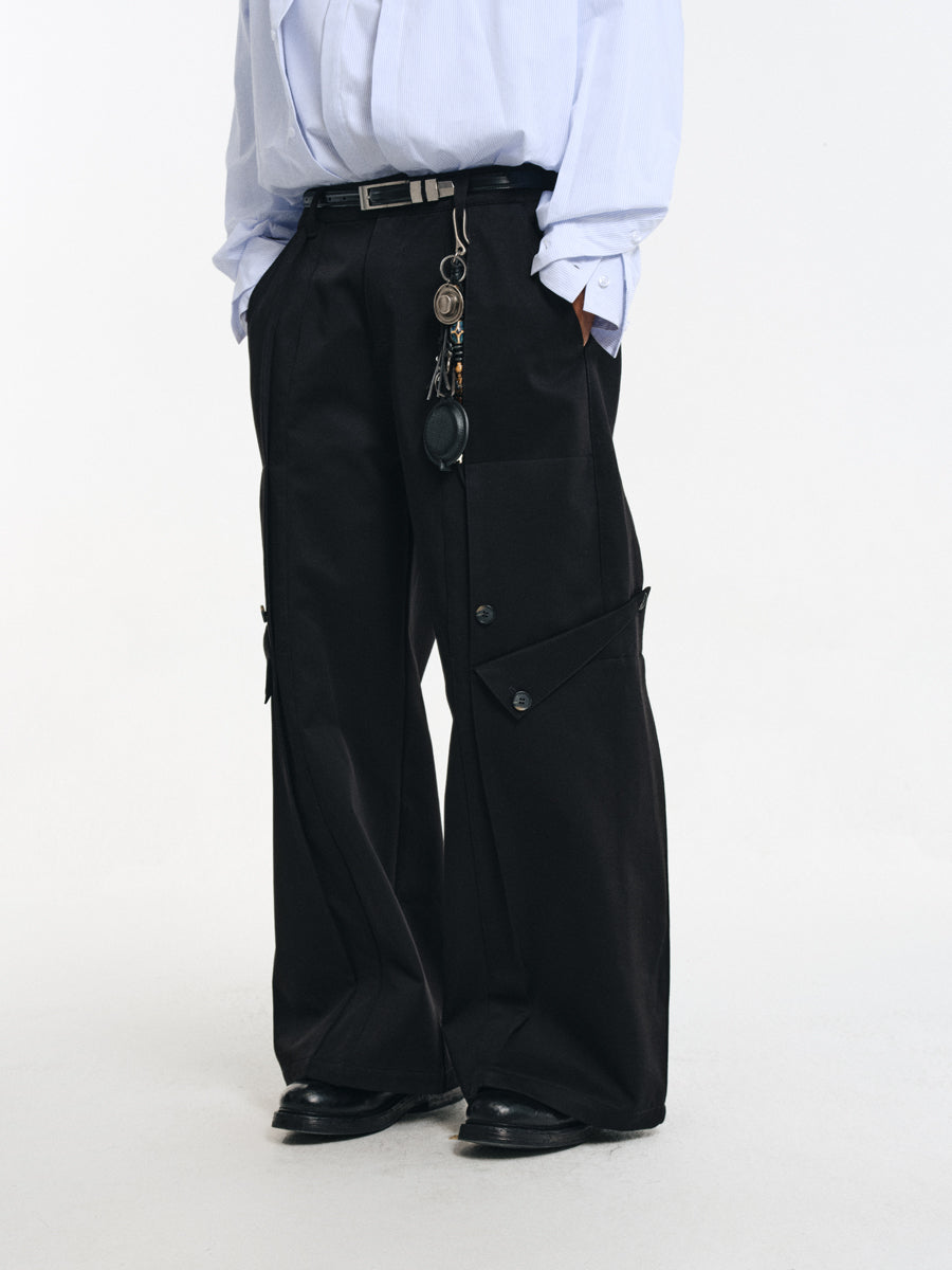 Double-pleated Casual Pants
