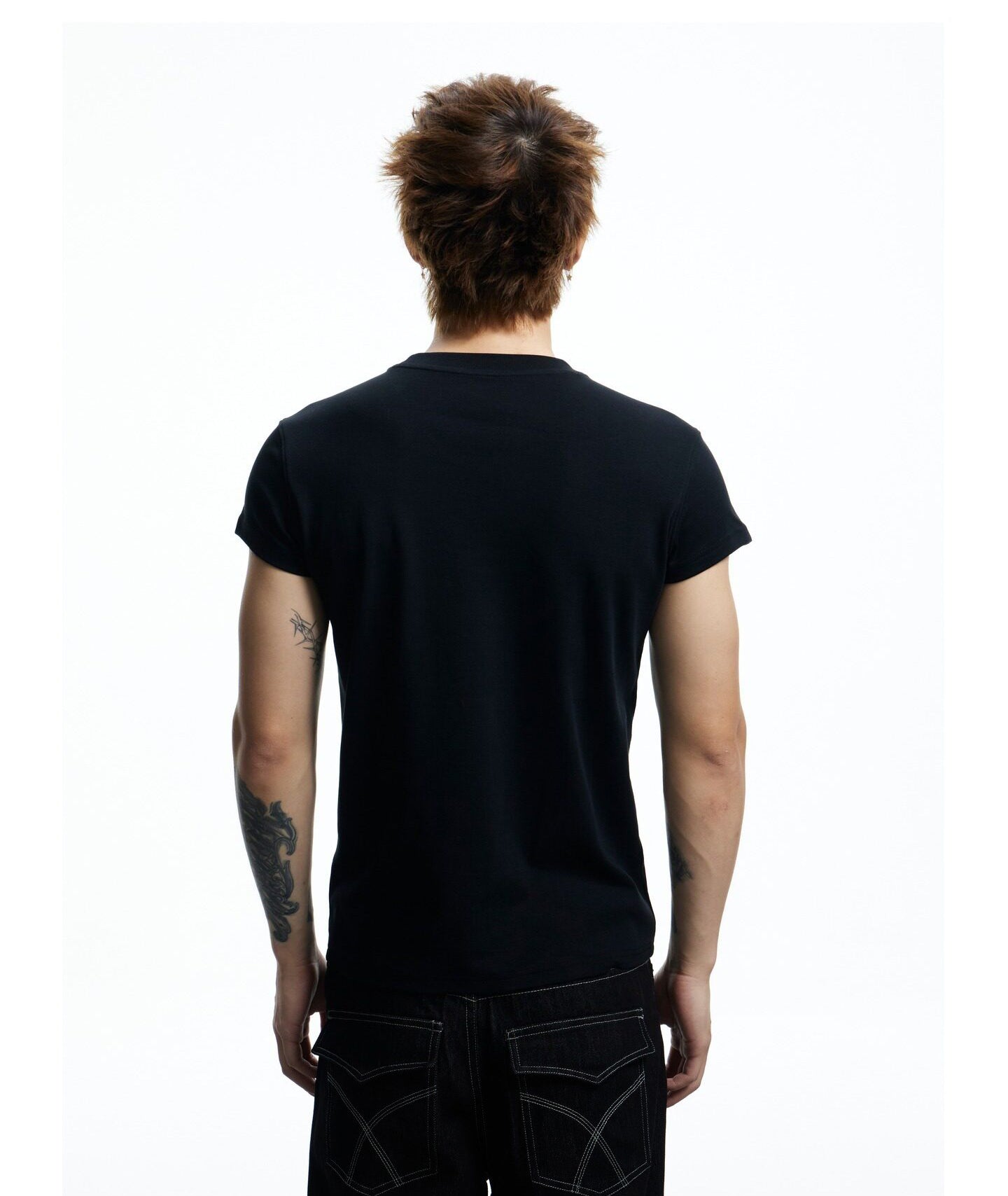 Skeleton Print  Slim-Fit T-Shirt