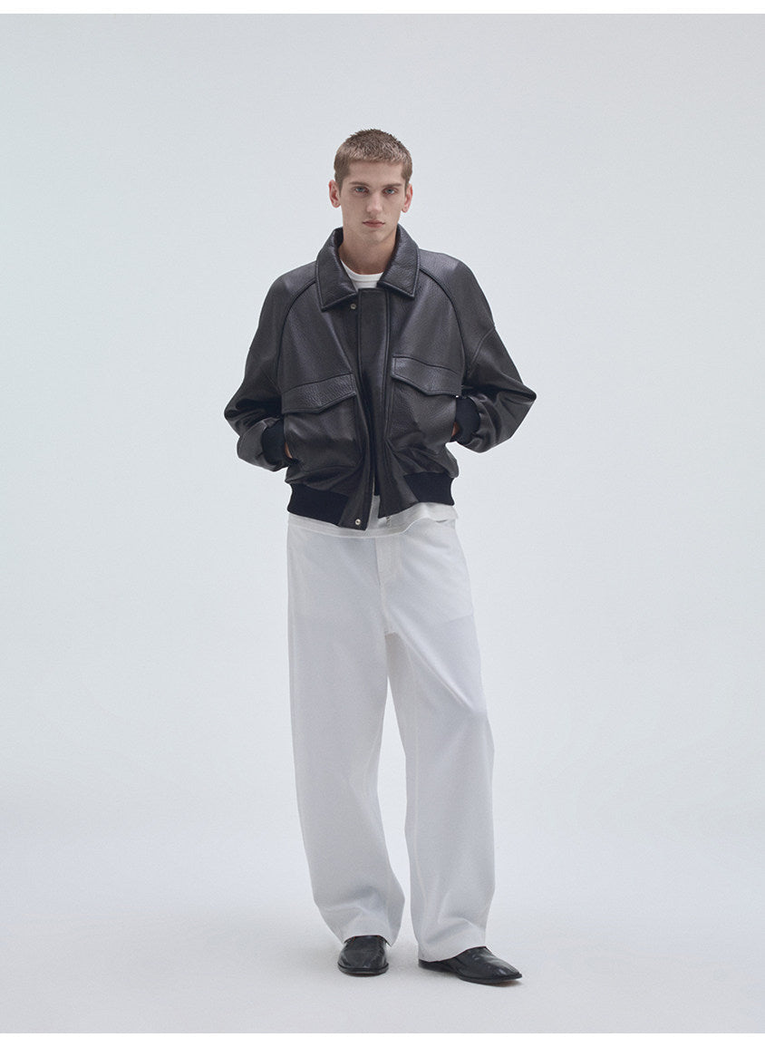 Semi-Stretch Waist Casual Pants