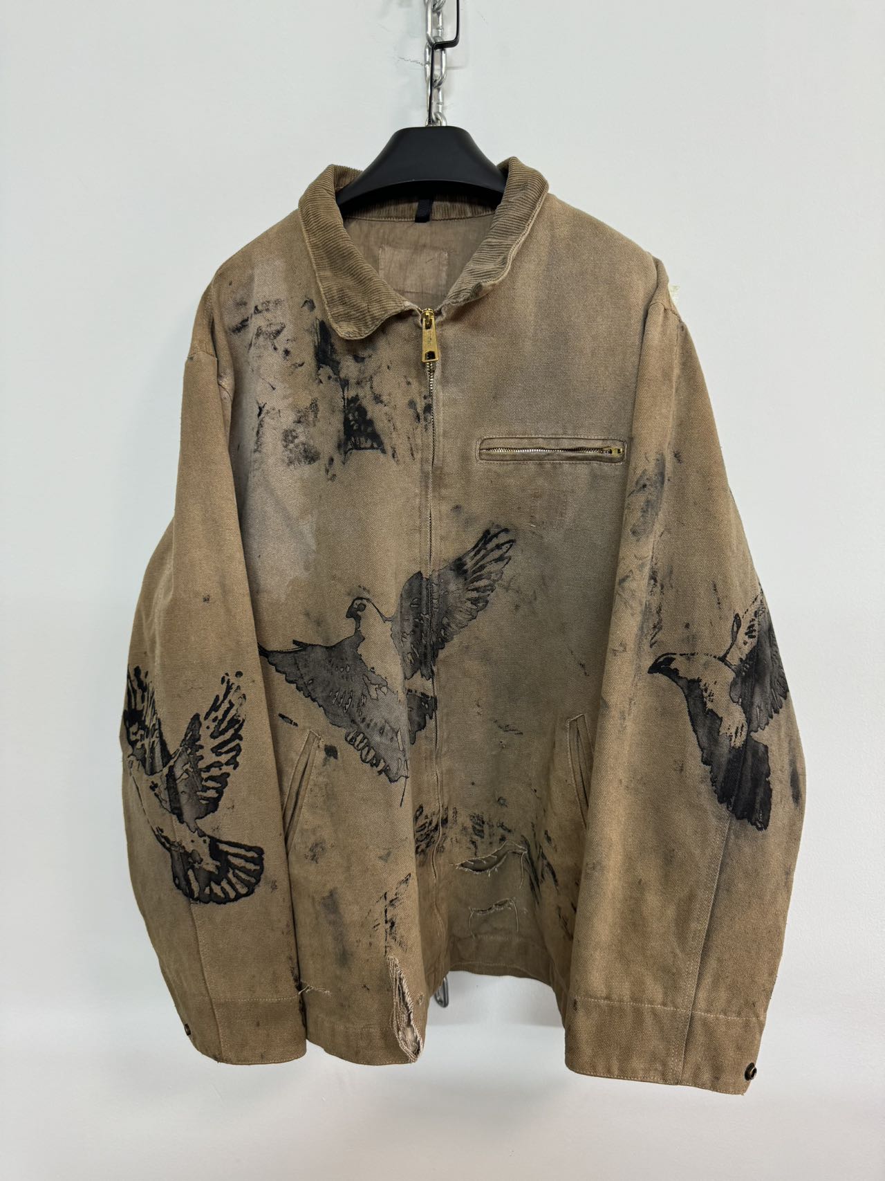 Washed Dove Print Jacket