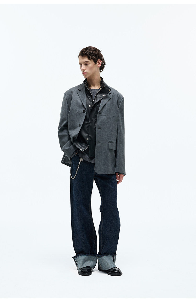 High-Twist Narrow-Width Jeans