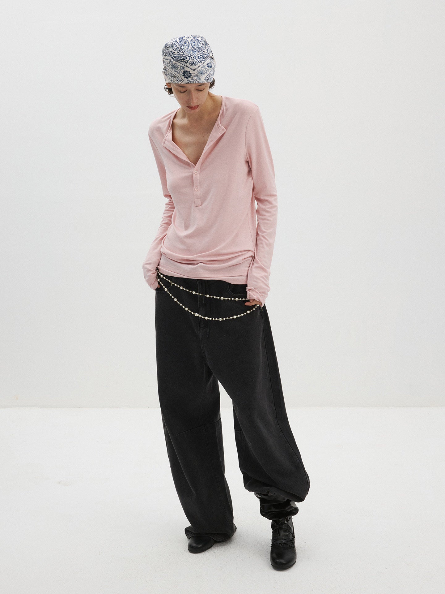 Slim-Fit Stretch Knit Sweater