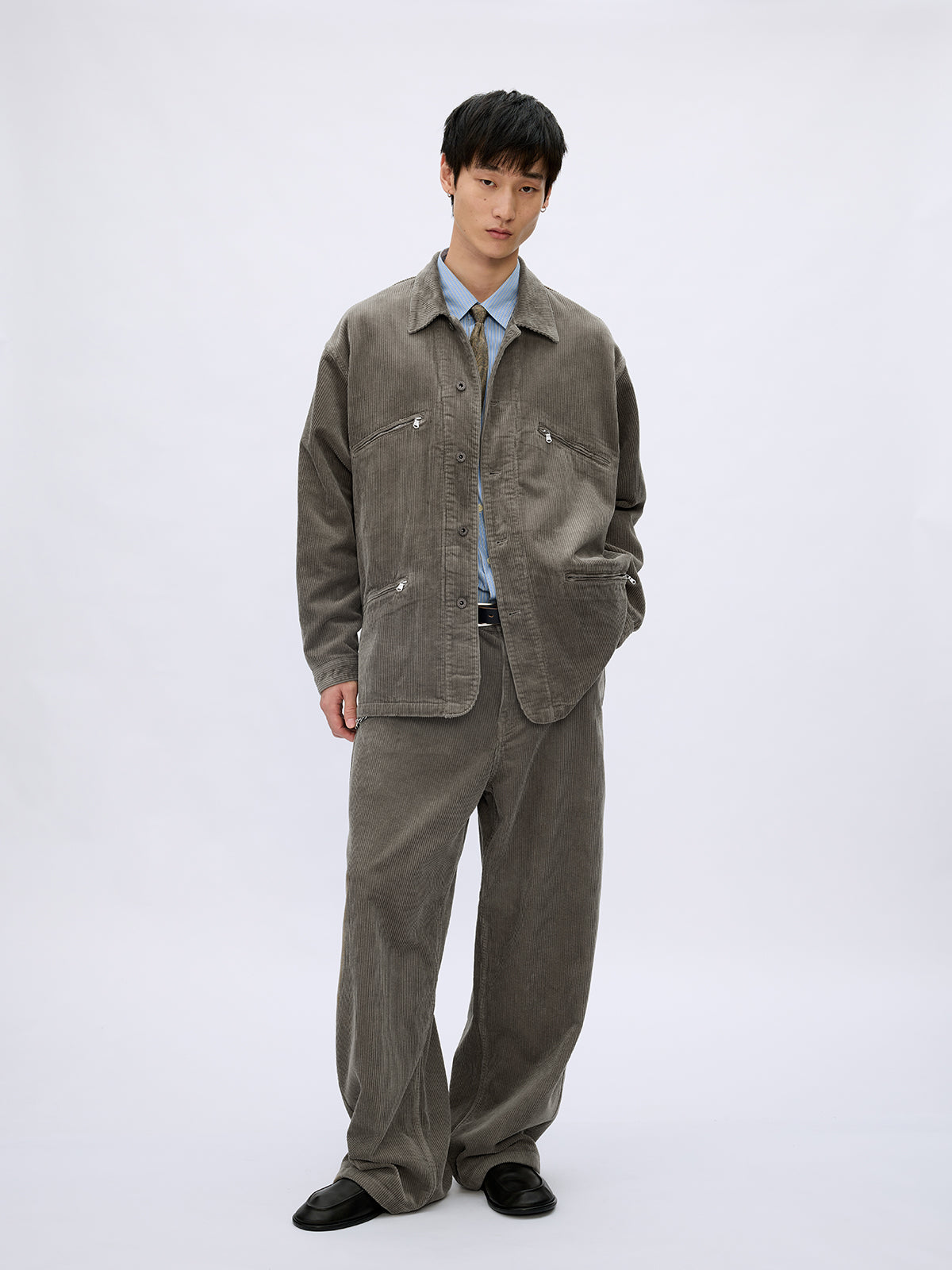 Wash-processed Cotton Corduroy Jacket