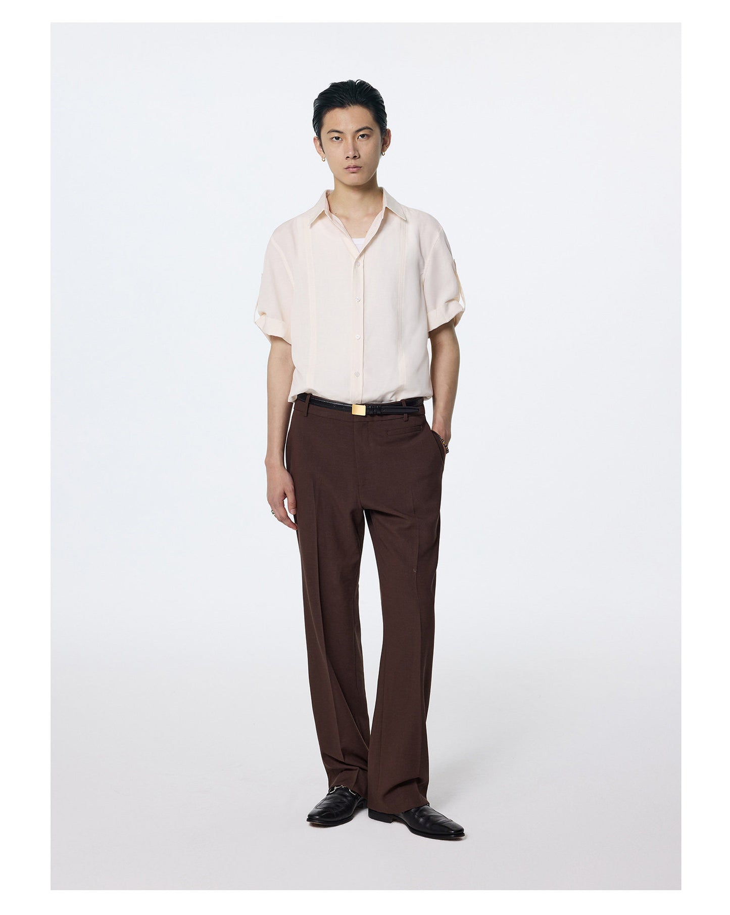 Loose-fitting rayon shirt