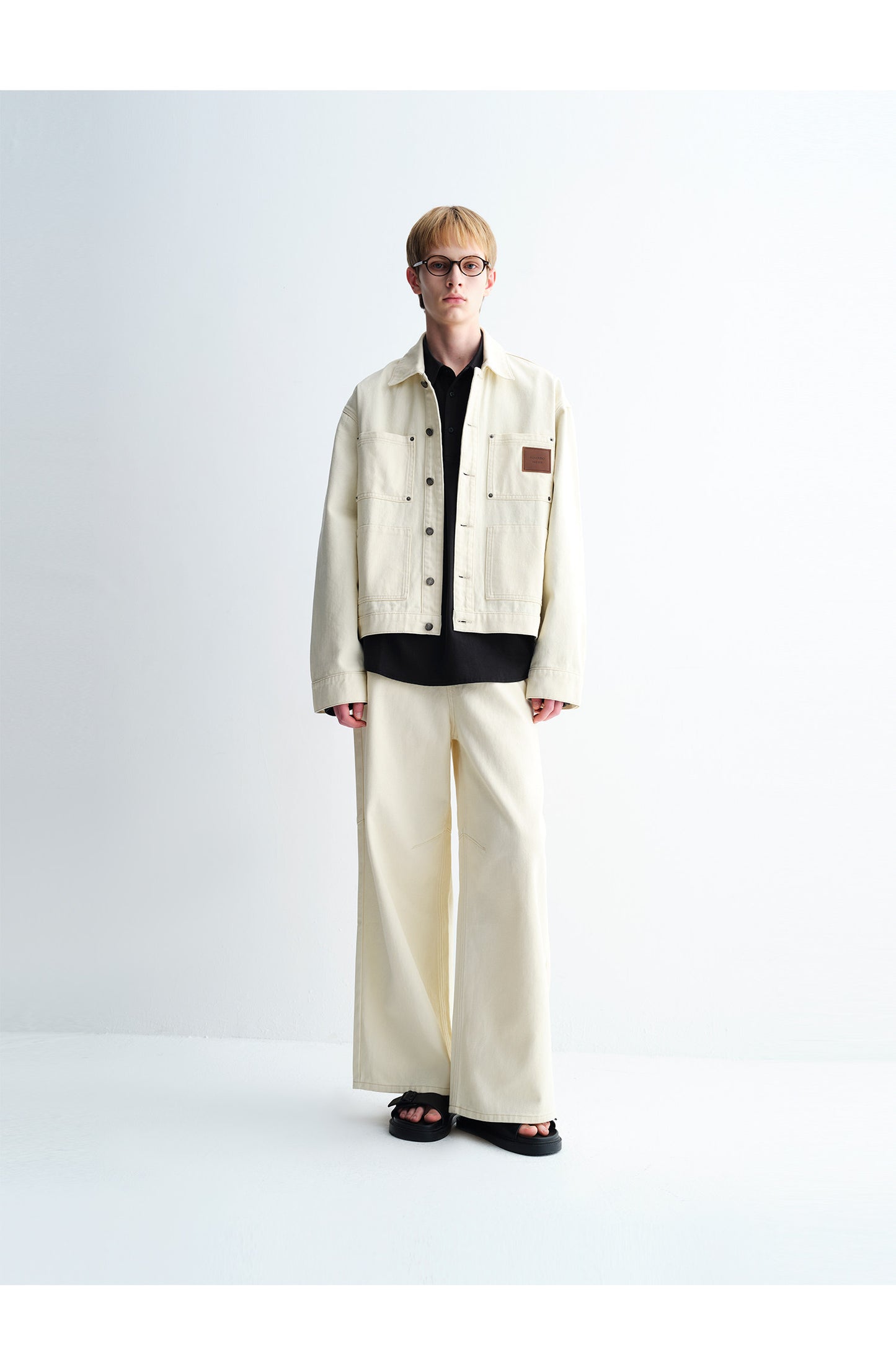 Pocketed Washed Denim Jacket