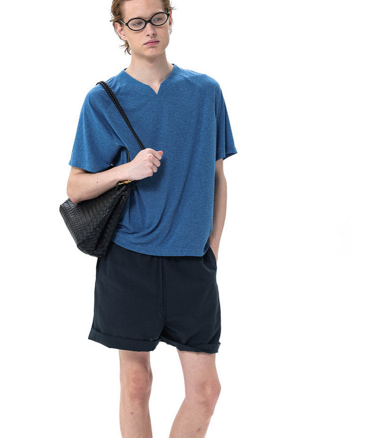 Small V-neck Raglan T-shirt