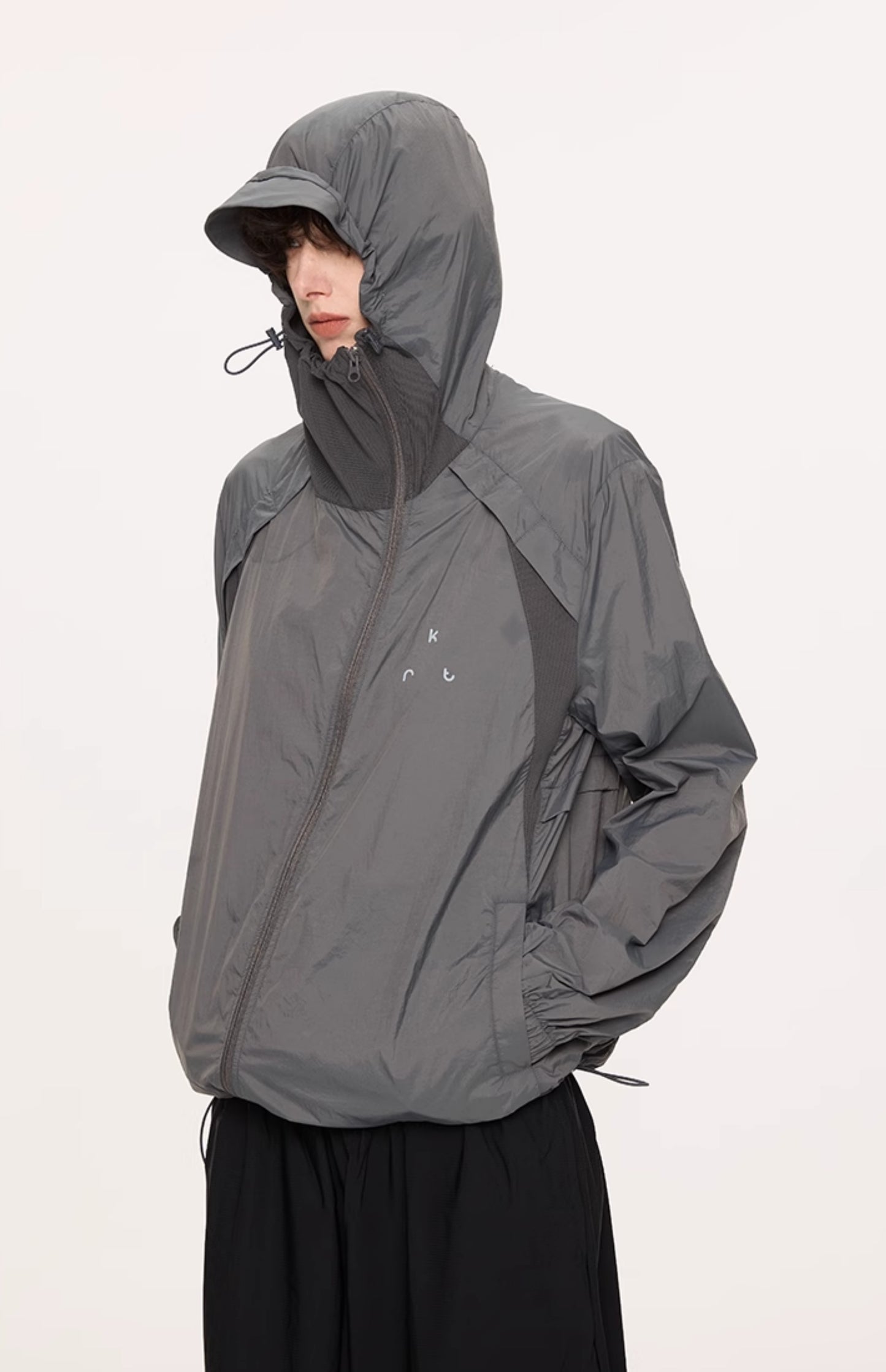 Breathable straight shoulder jacket