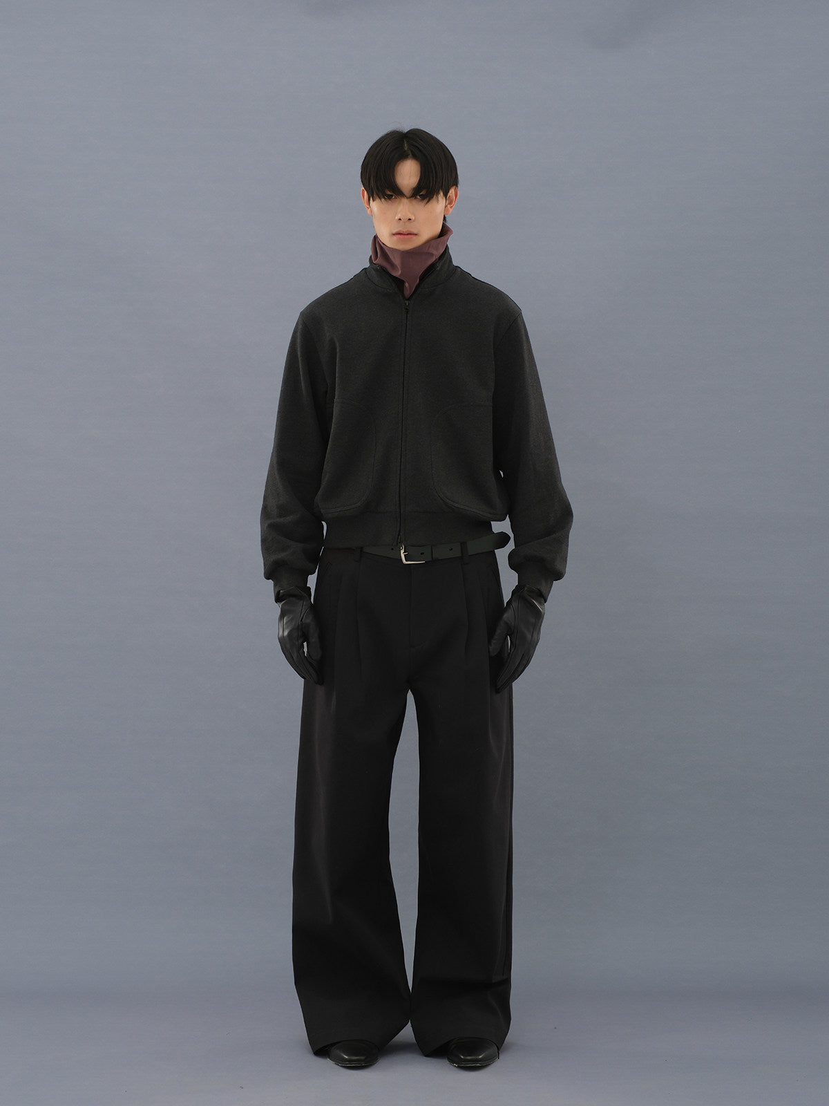Fitted Zipper Sweatshirt