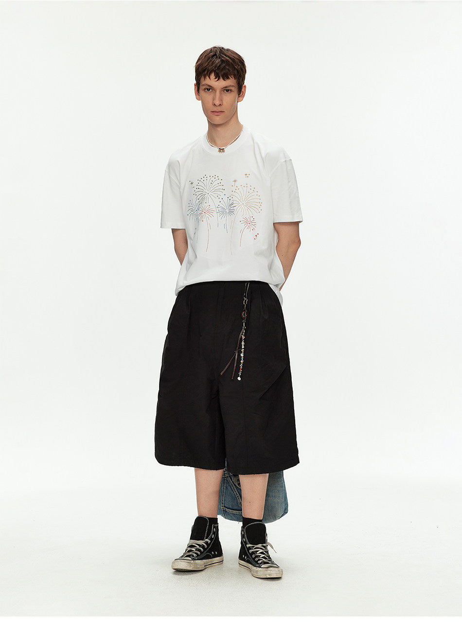 Oversized T-Shirt with Embroidery
