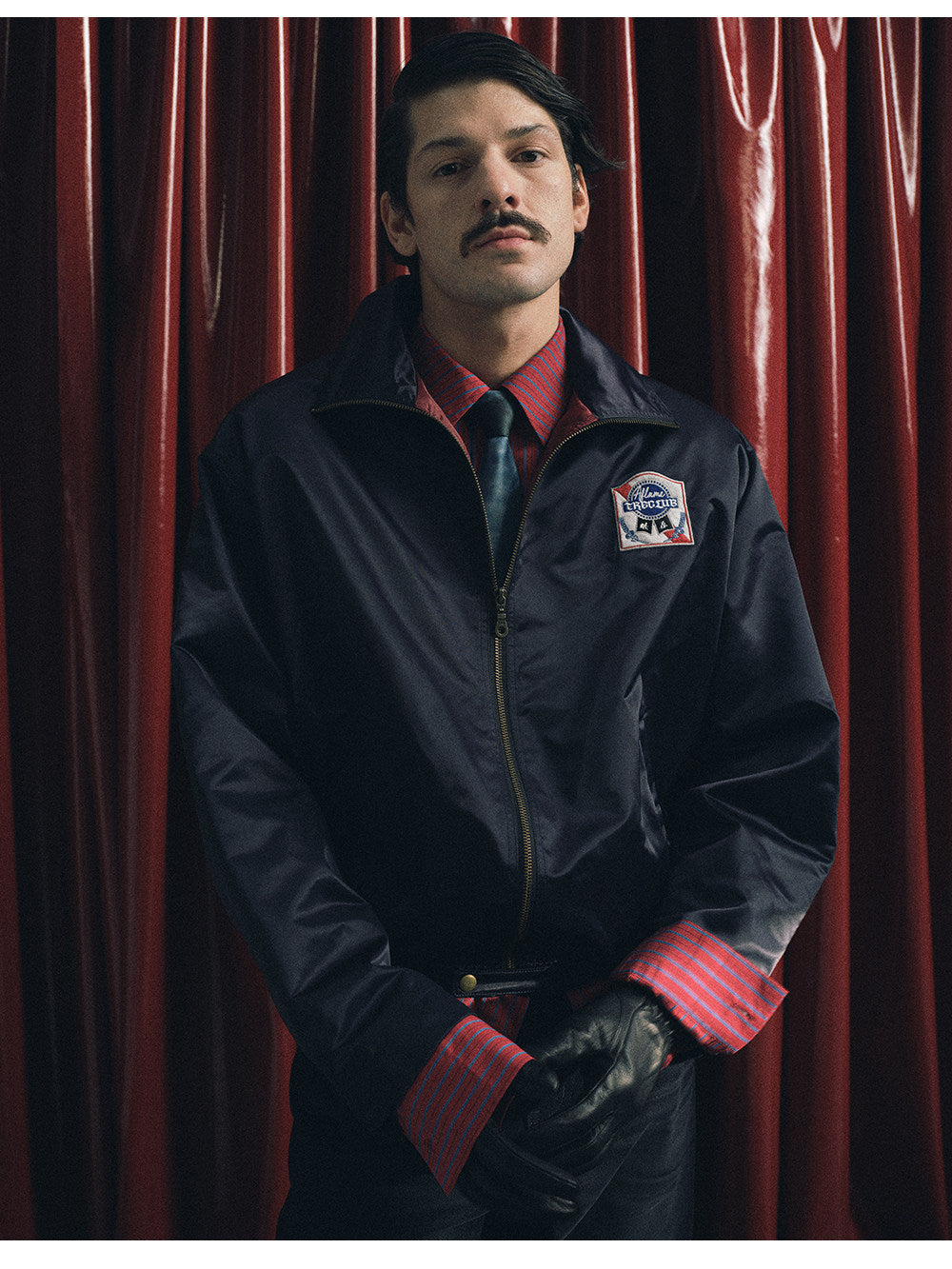 Glossy Nylon Short Jacket