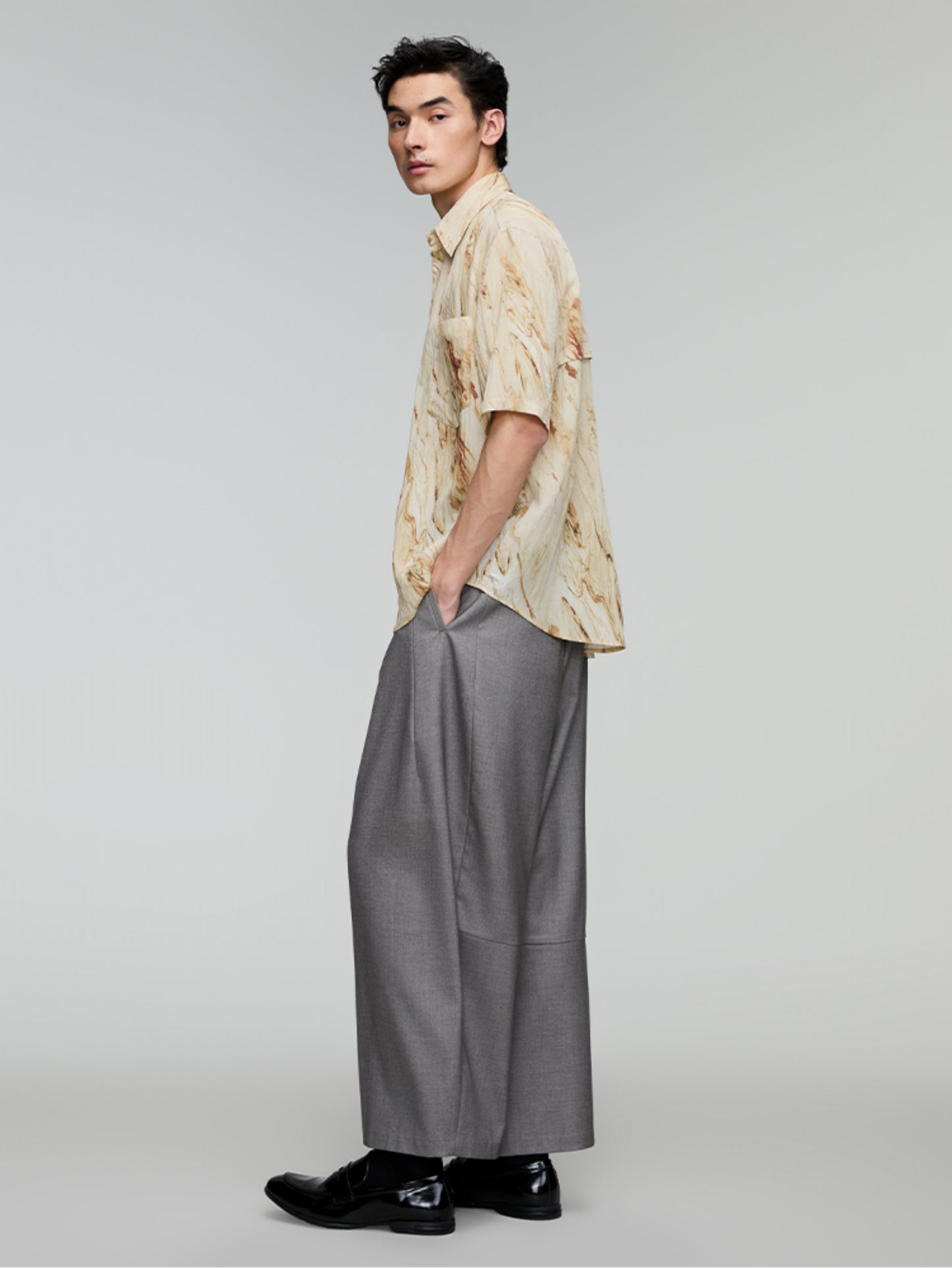 Drawstring Wide Leg Pants