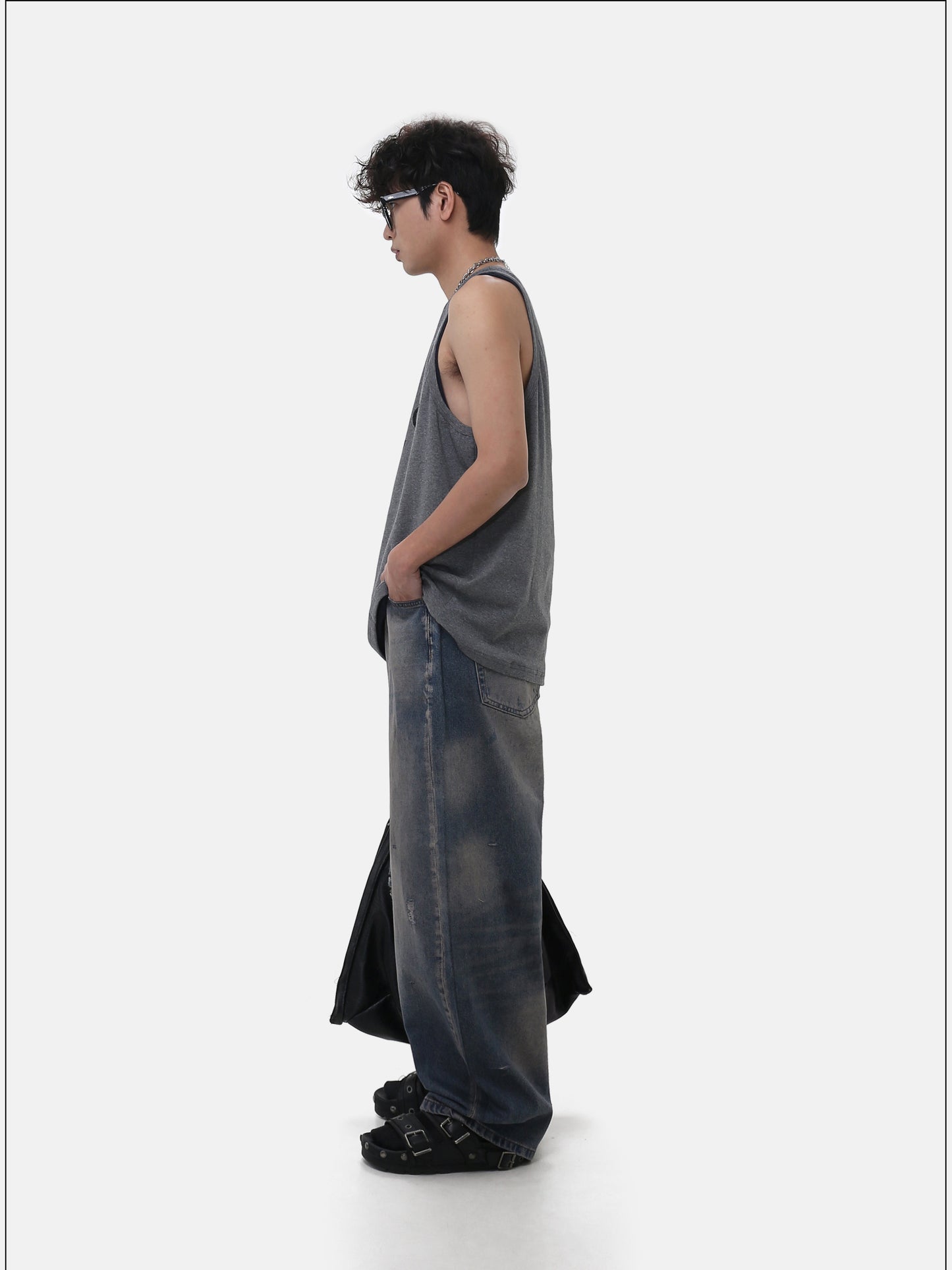 레트로 워싱 디스트로이드 진