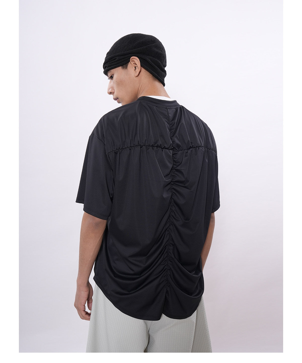 Pleated Workout T-Shirt