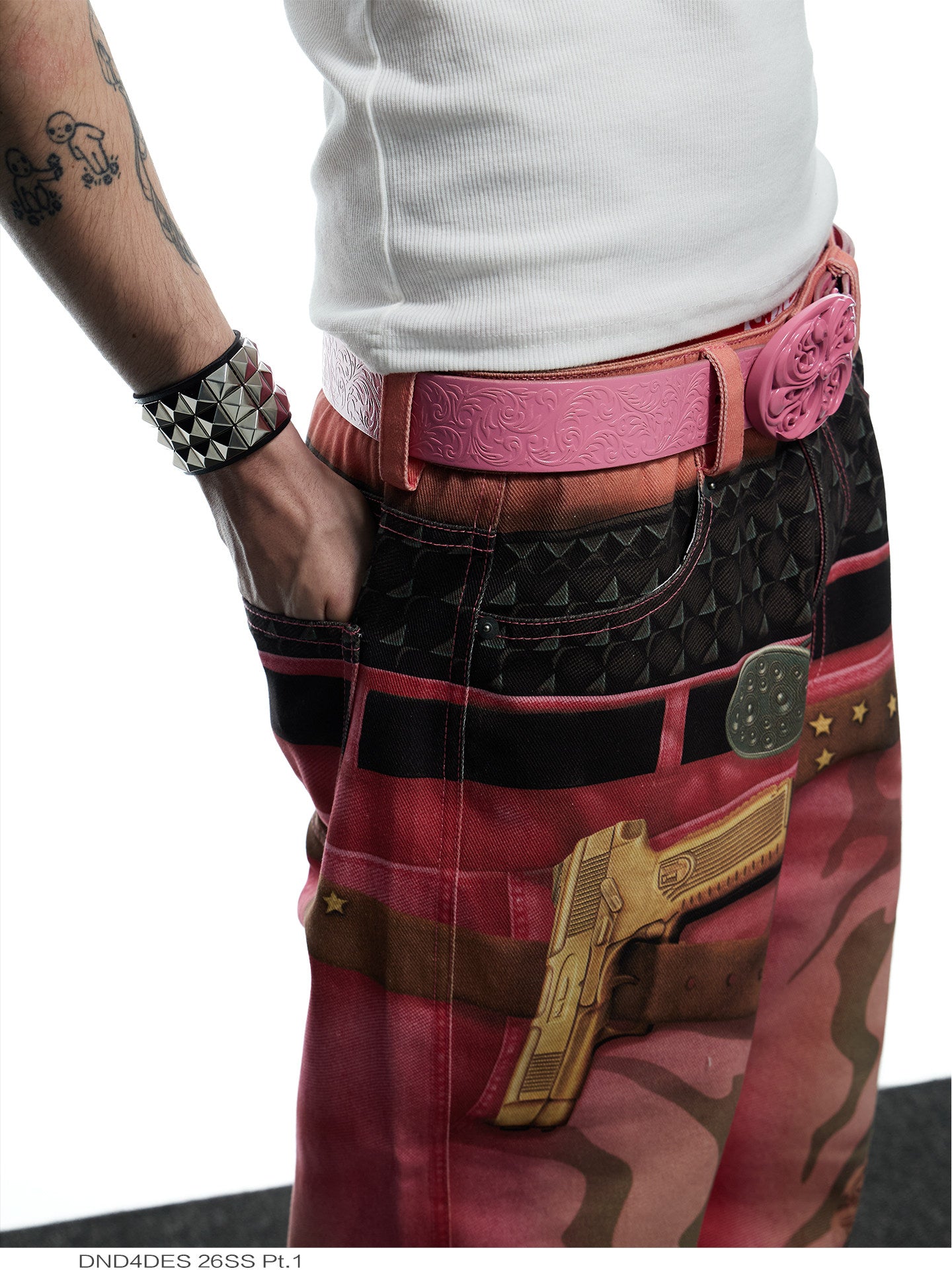 Pink Custom Buckle Belt