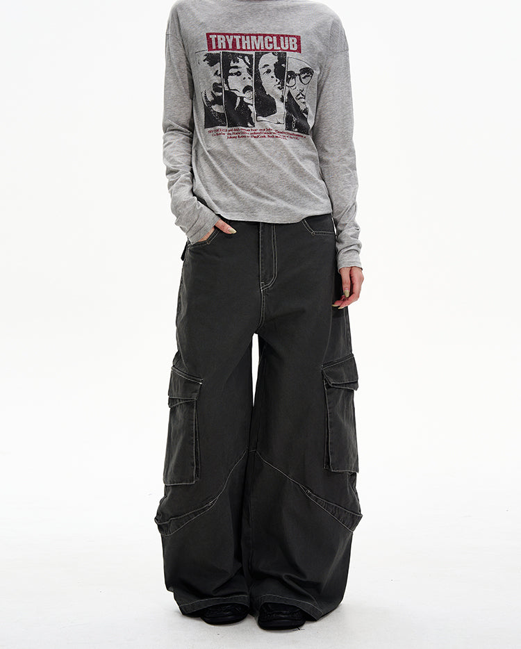 Niche Multi-Pocket Casual Pants