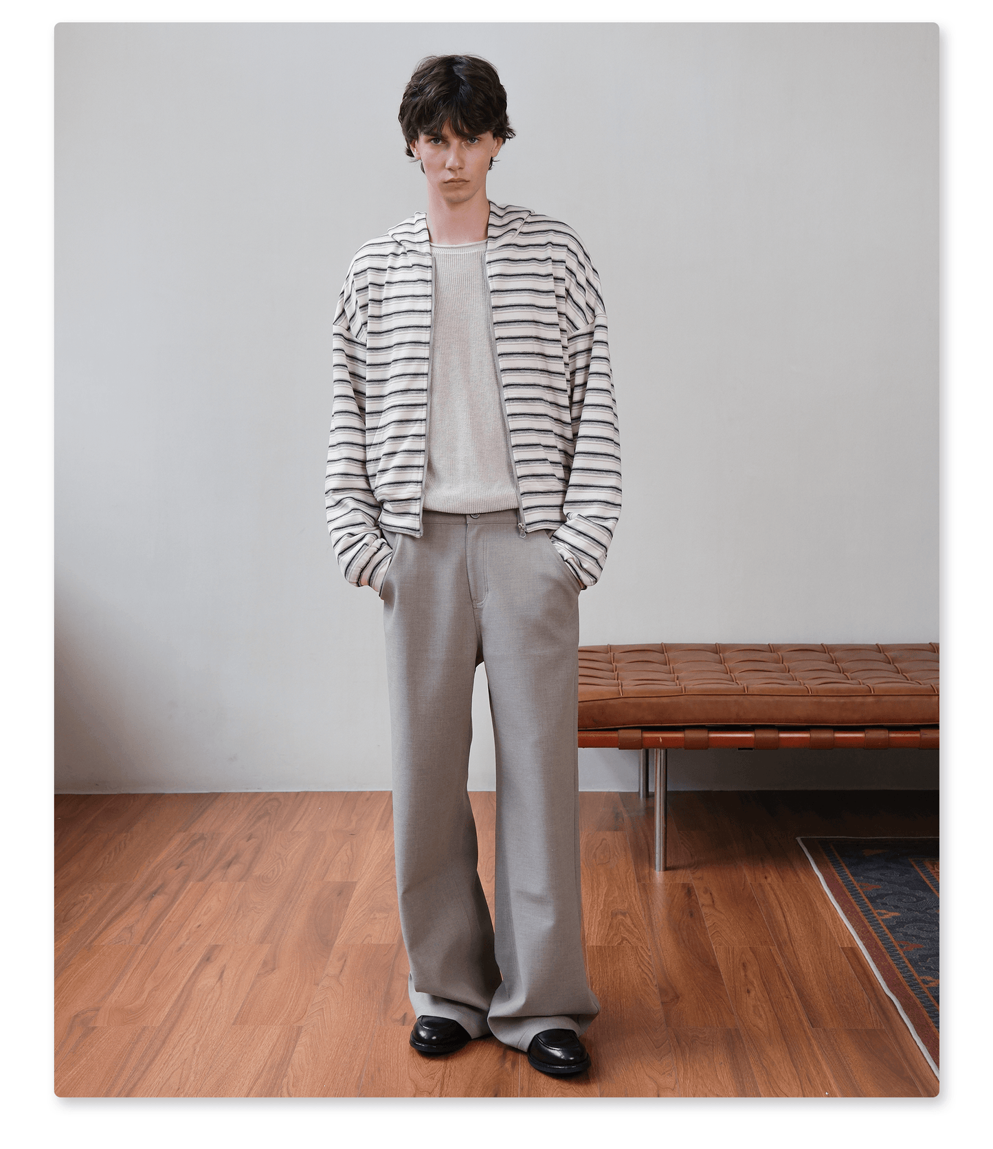 Stitched Straight Pants