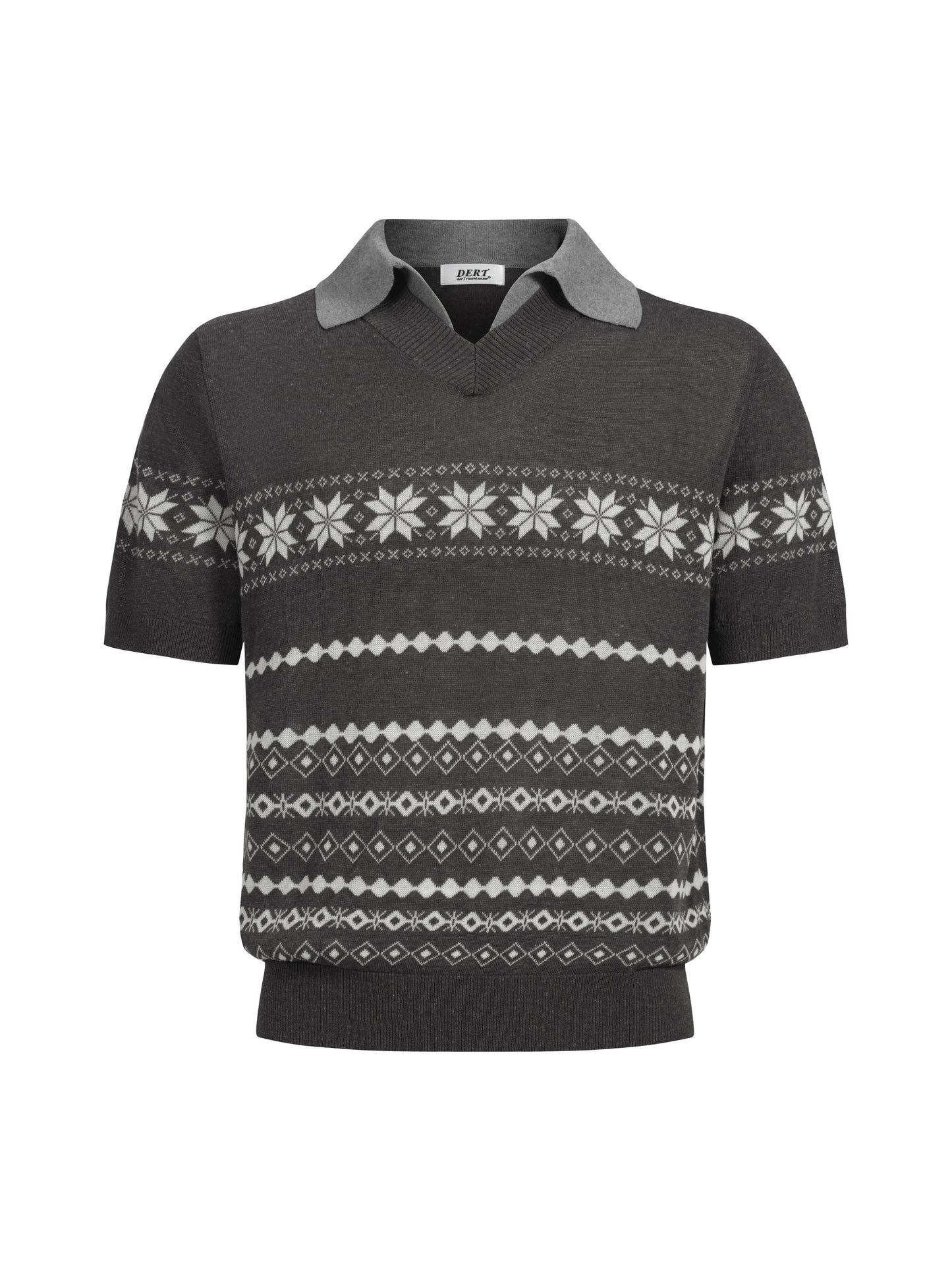 Seagull Neck Knit Shirt