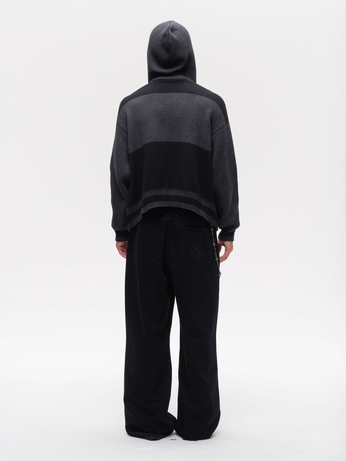 Knitted Cardigan with Hood