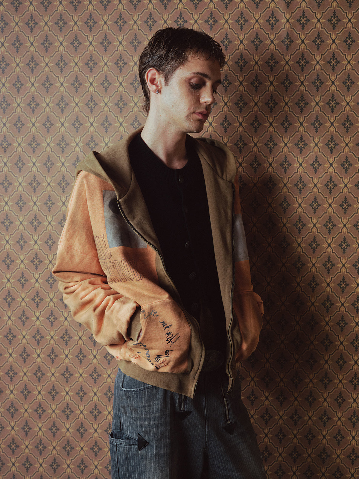 Paint Illustration Hooded Sweatshirt