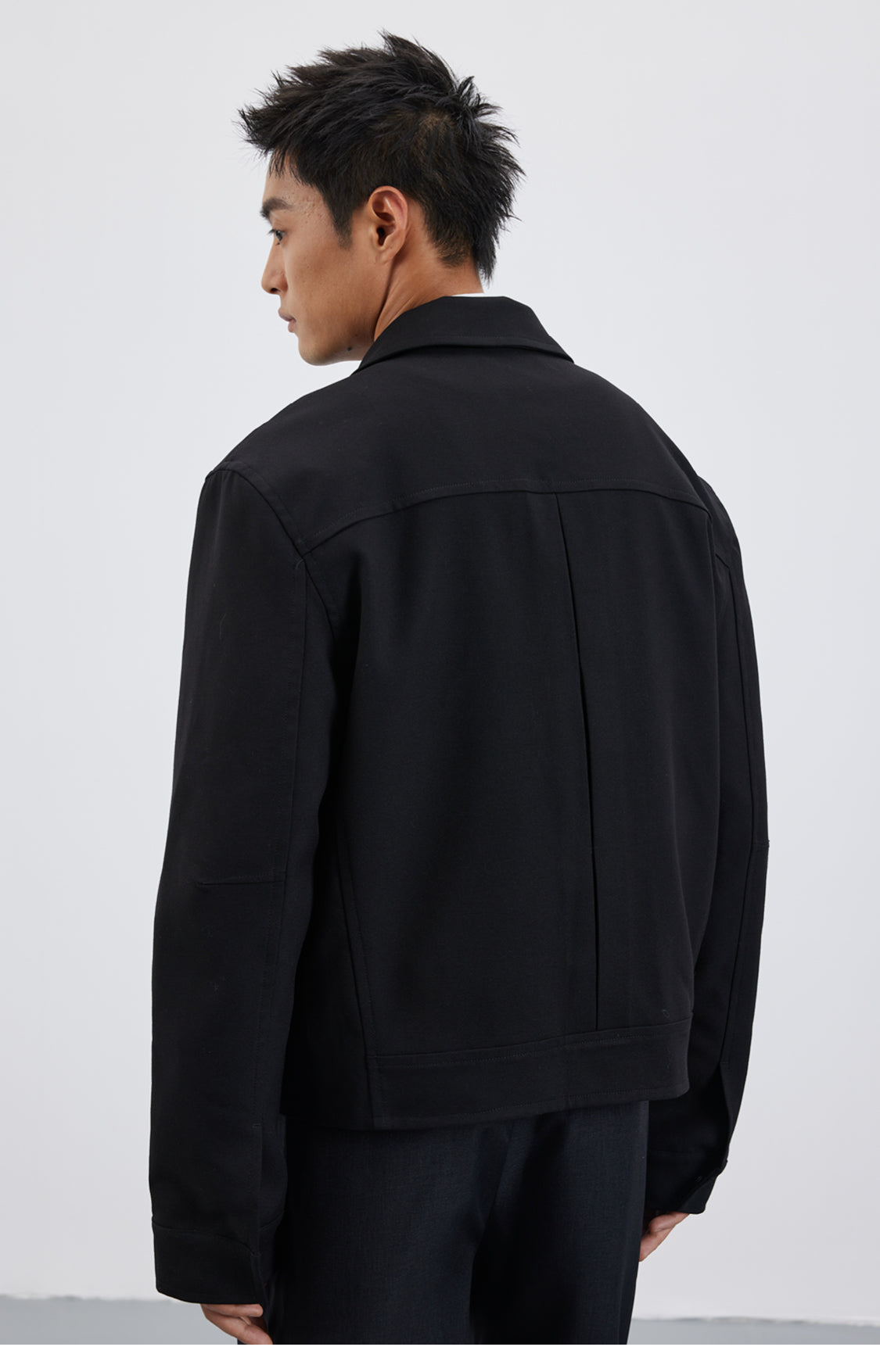 Wool-blend classic jacket