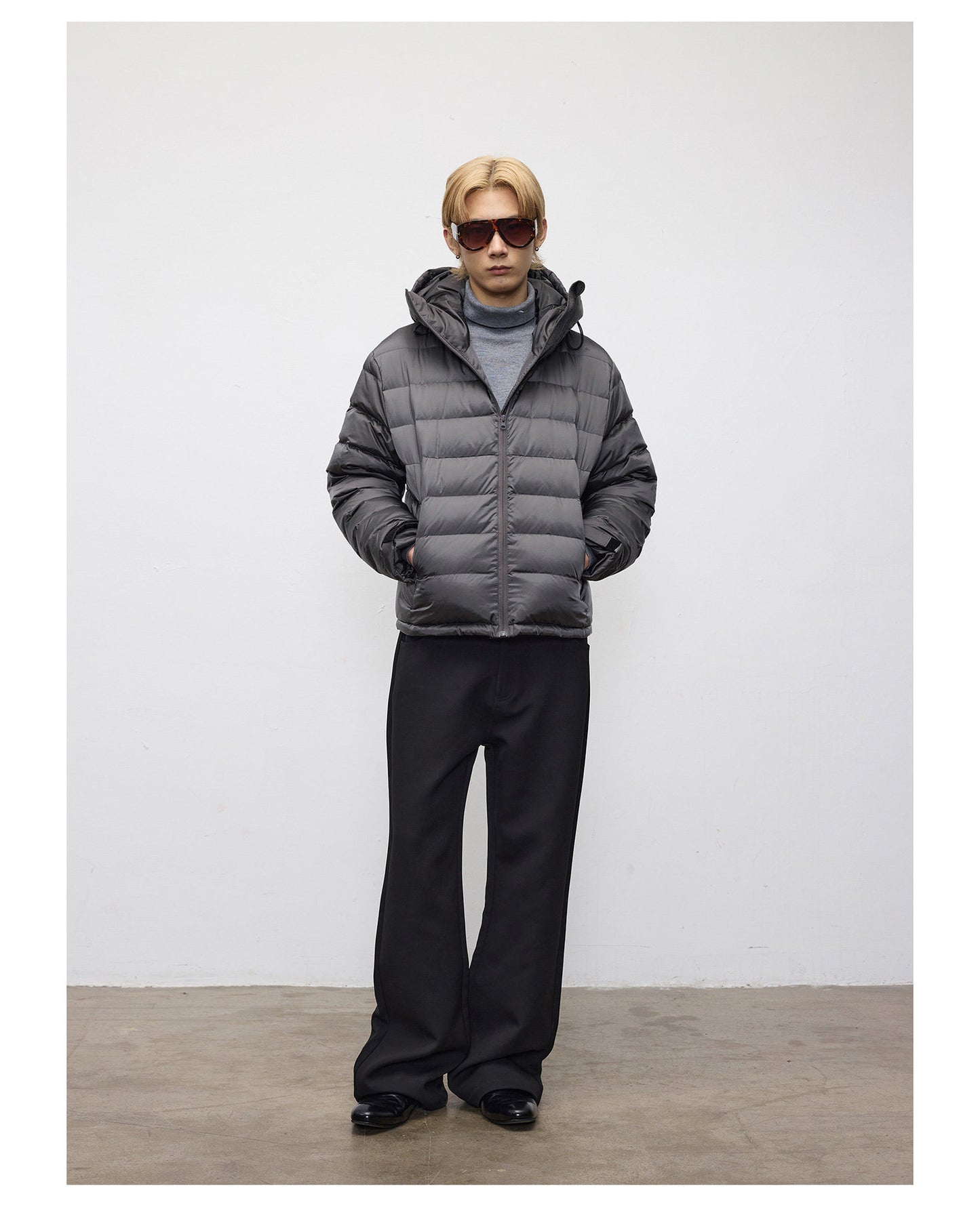 Facial Hood Down Jacket