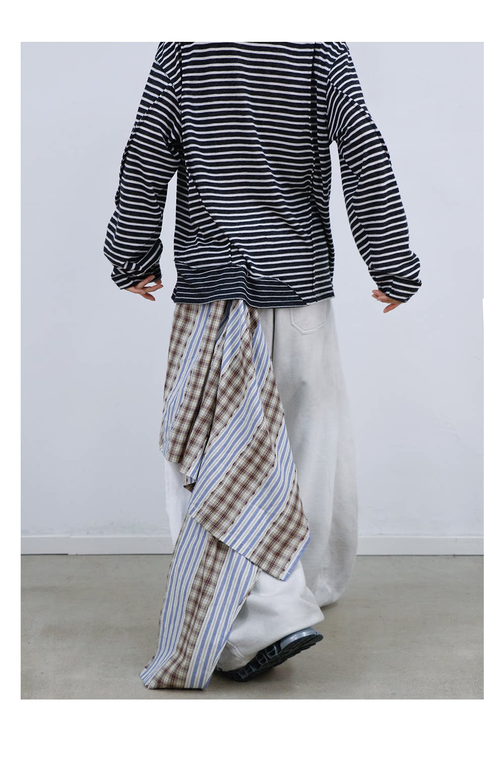 Striped Patchwork Sweatpants