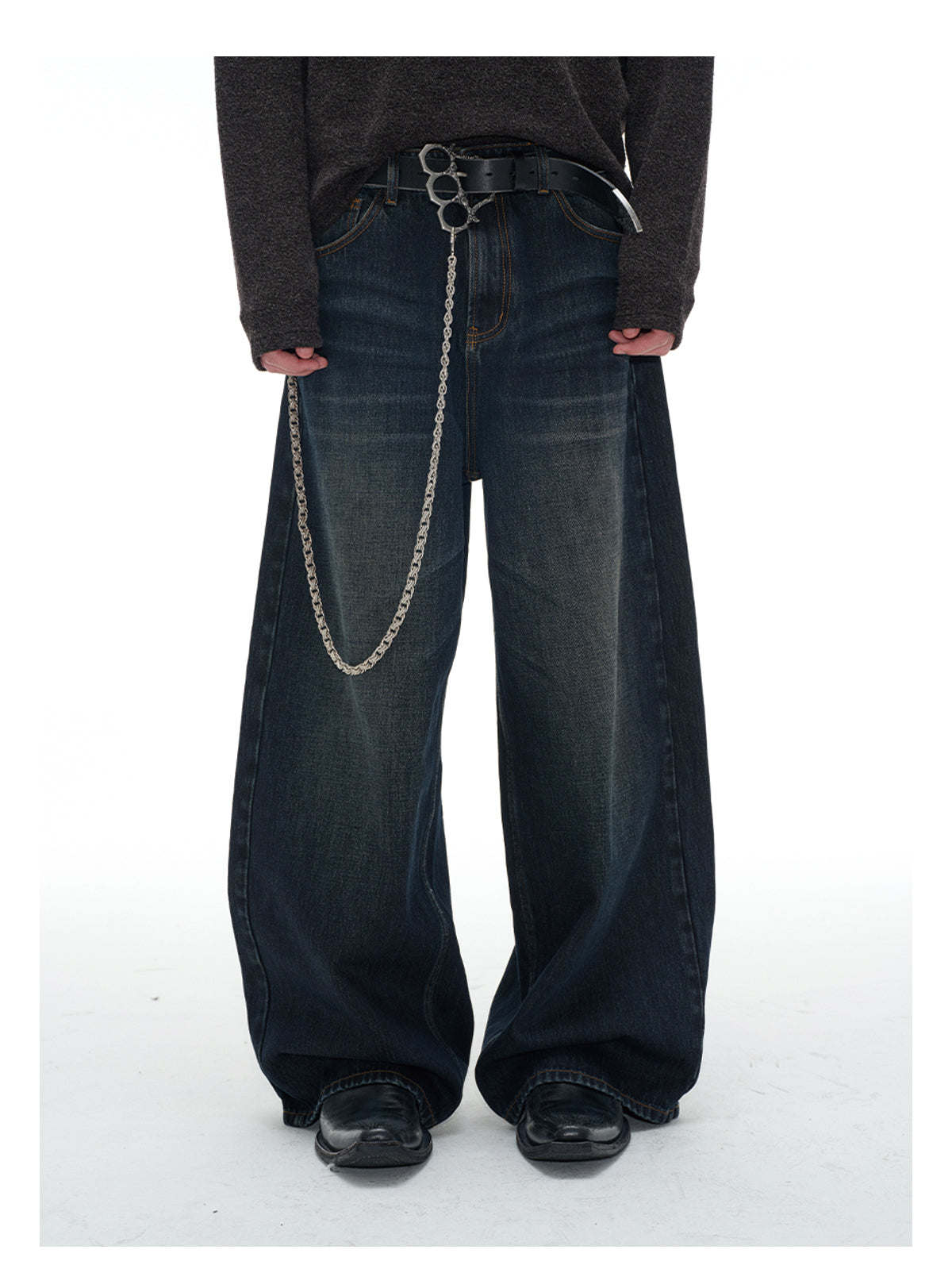 Dark blue vintage jeans