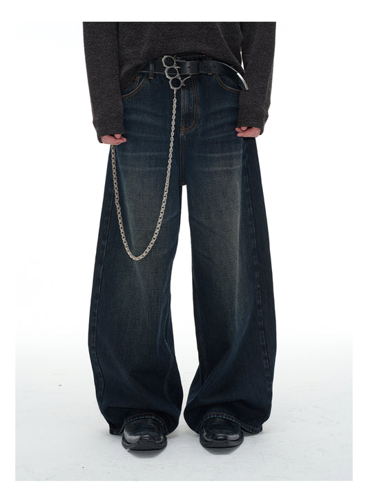 Dark blue vintage jeans