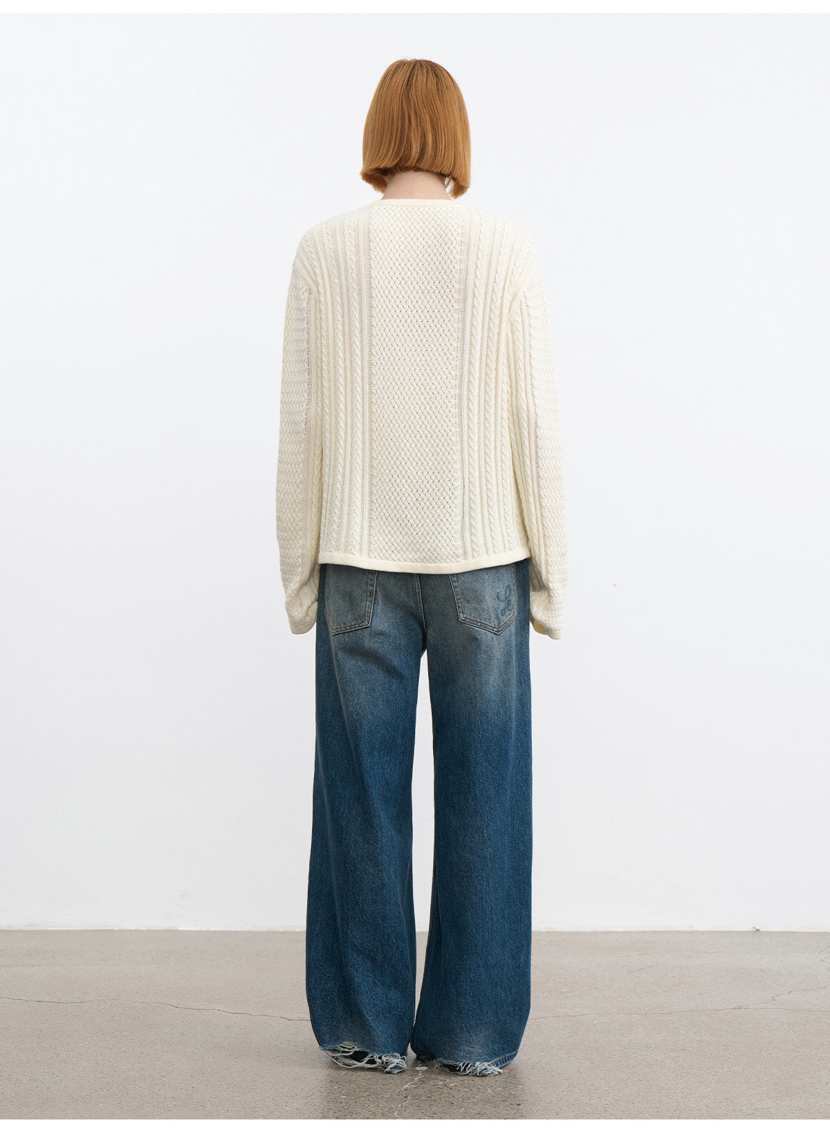 Henley-Neck Knit Shirt