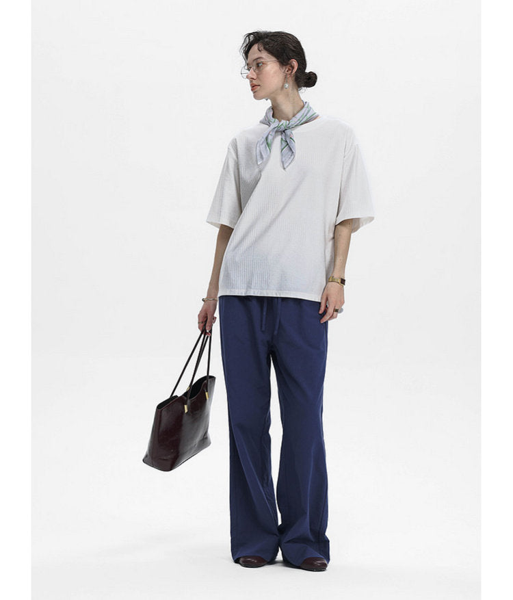 Basic and Simple Round-Neck T-Shirt
