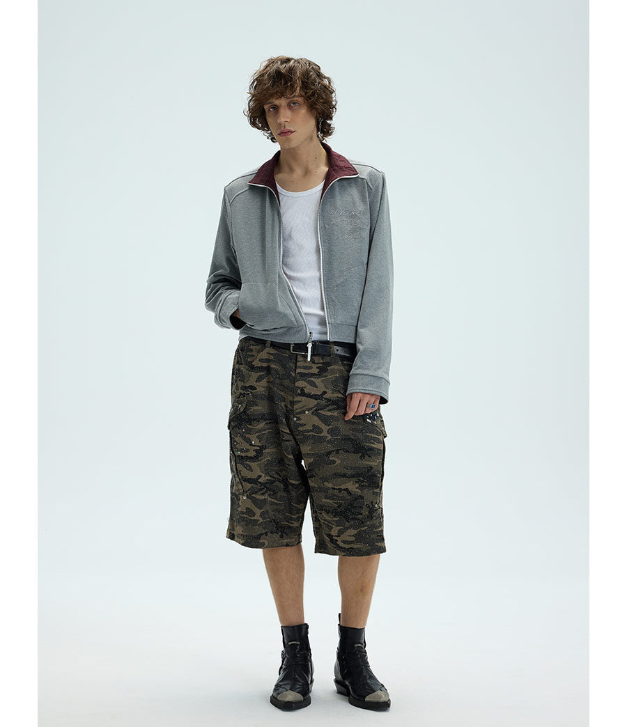 Reversible embroidered jacket