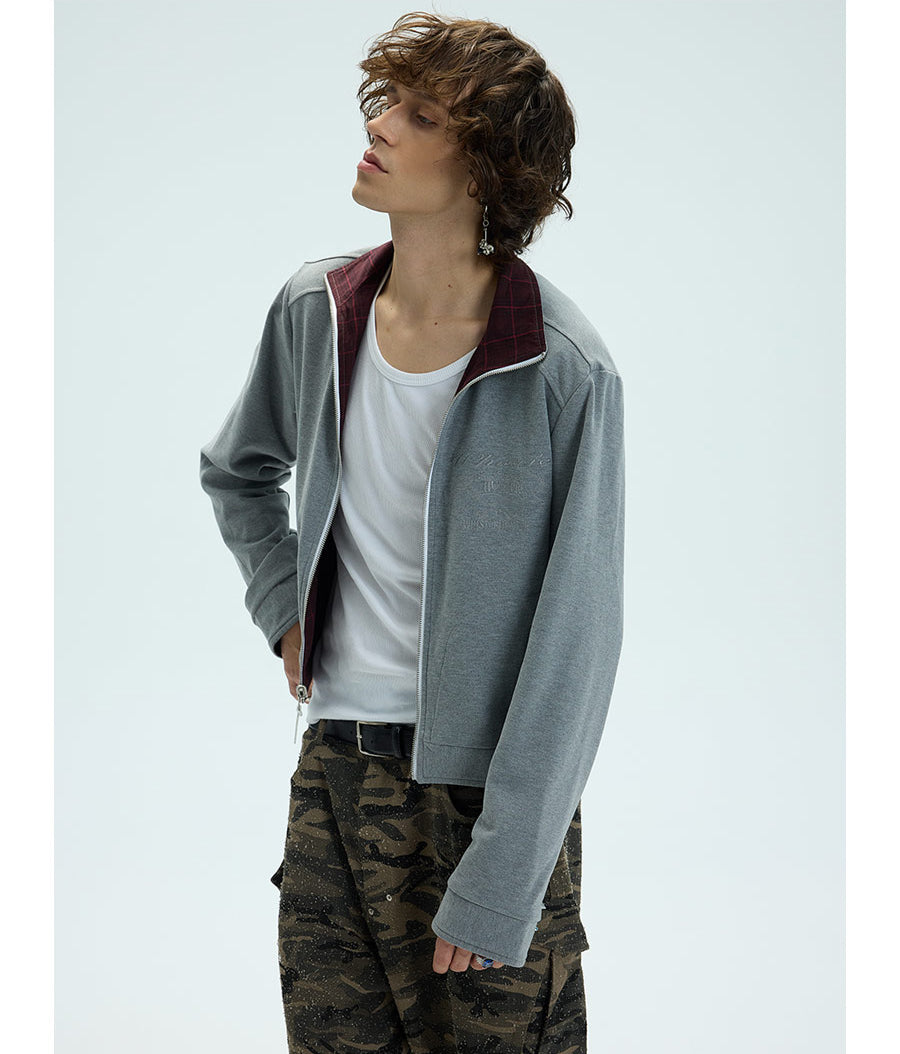 Reversible embroidered jacket