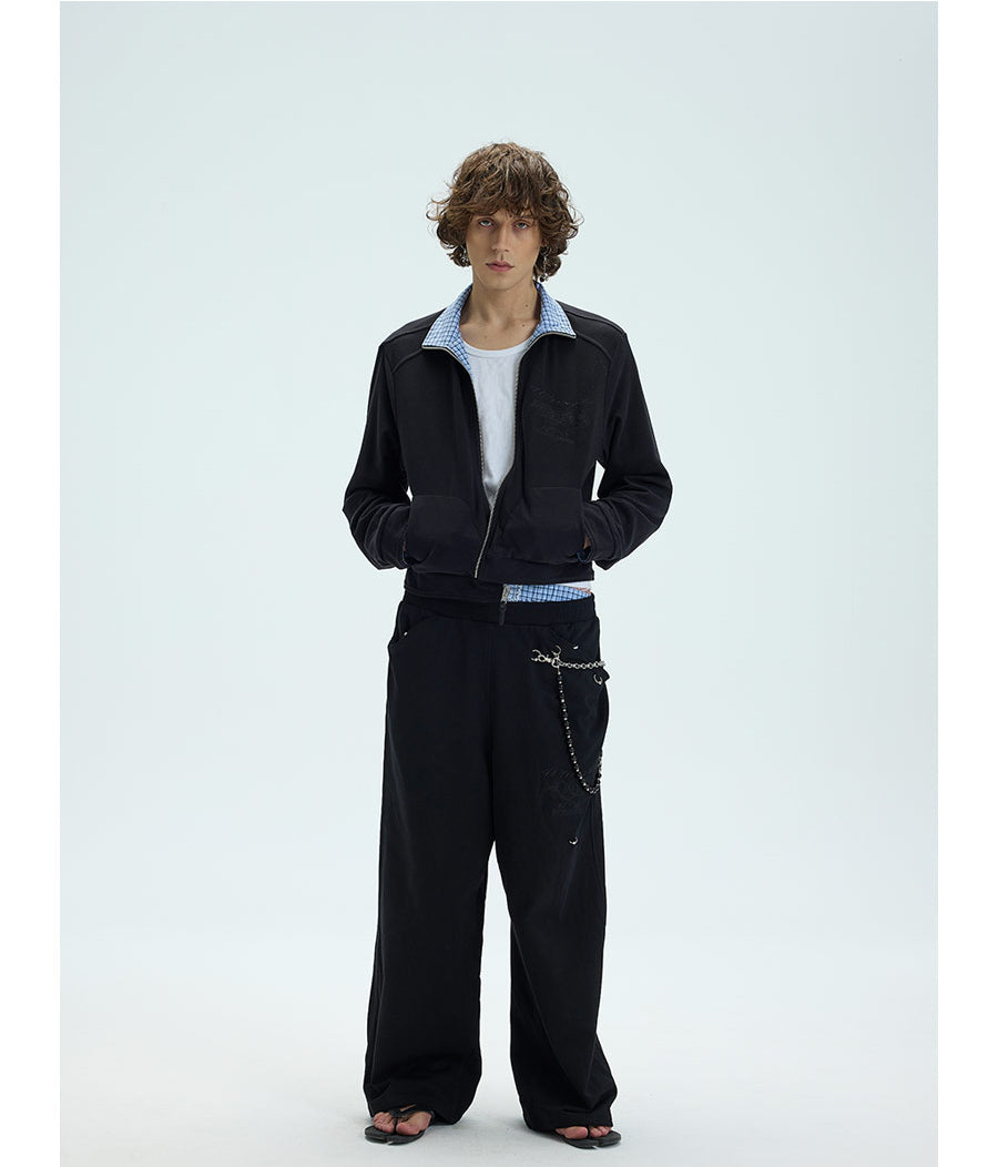 Reversible embroidered jacket