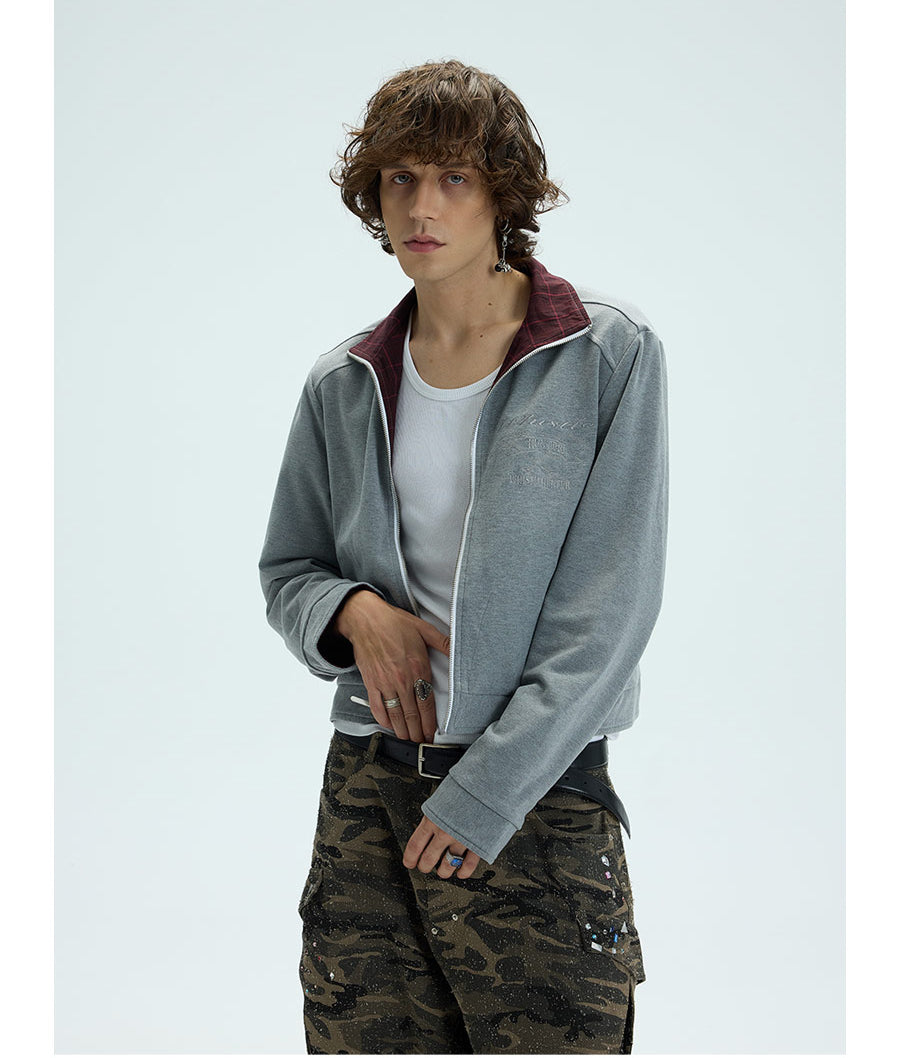 Reversible embroidered jacket