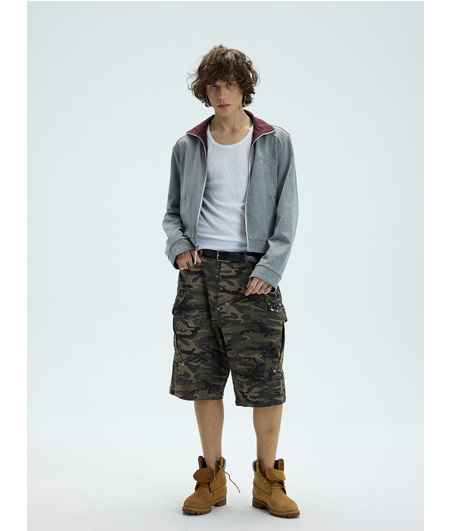 Reversible embroidered jacket