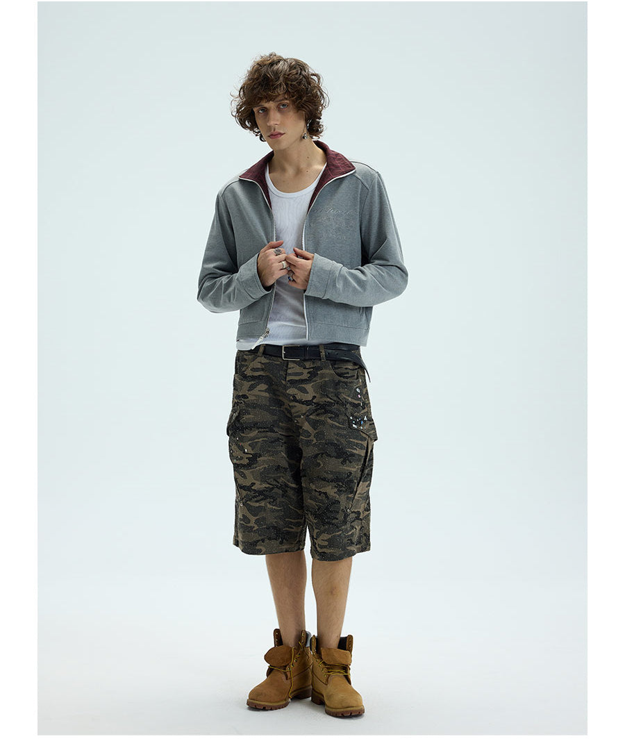 Reversible embroidered jacket